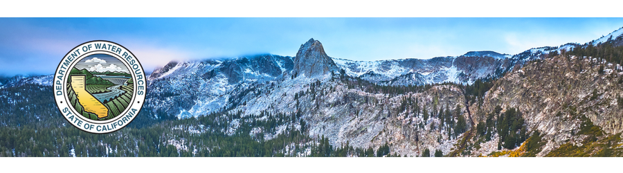 California mountain landscape showing low snowpack conditions impacting statewide water supply in April 2026