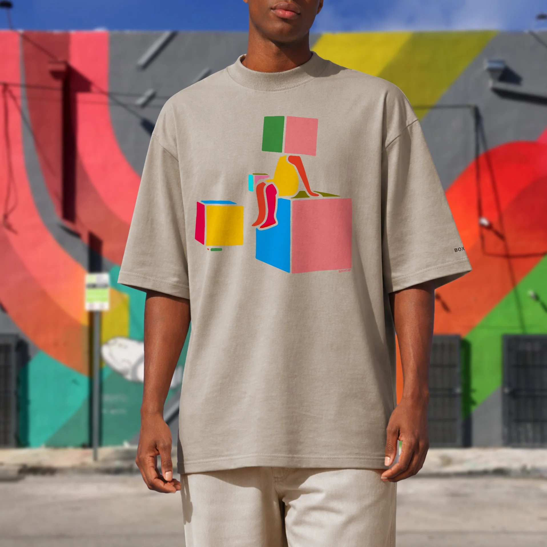 'INSIDE THE LINES' Organic oversized t-shirt