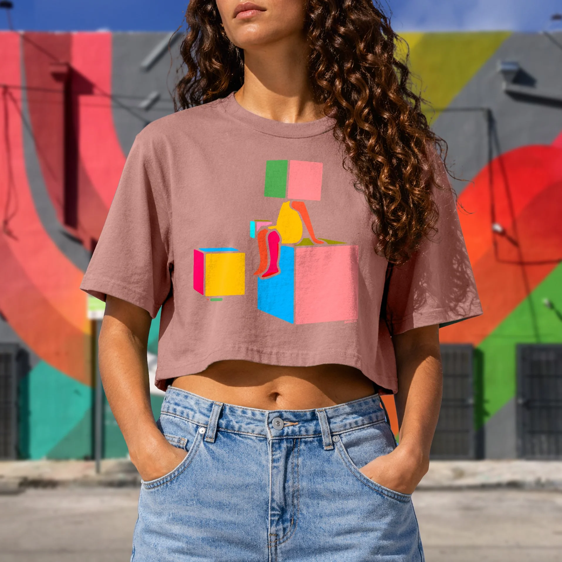 'INSIDE THE LINES' Crop top