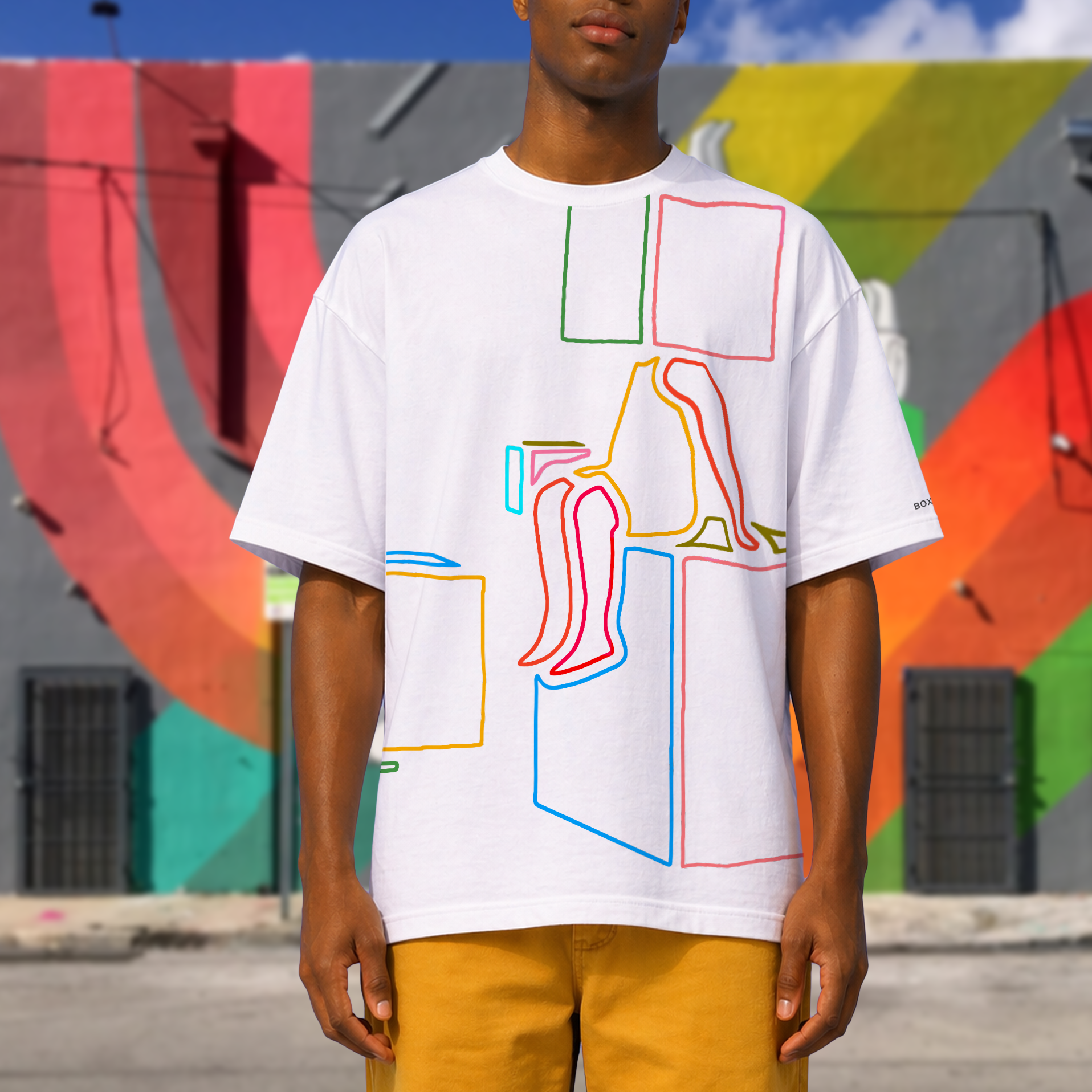 'THE LINES' Oversized t-shirt