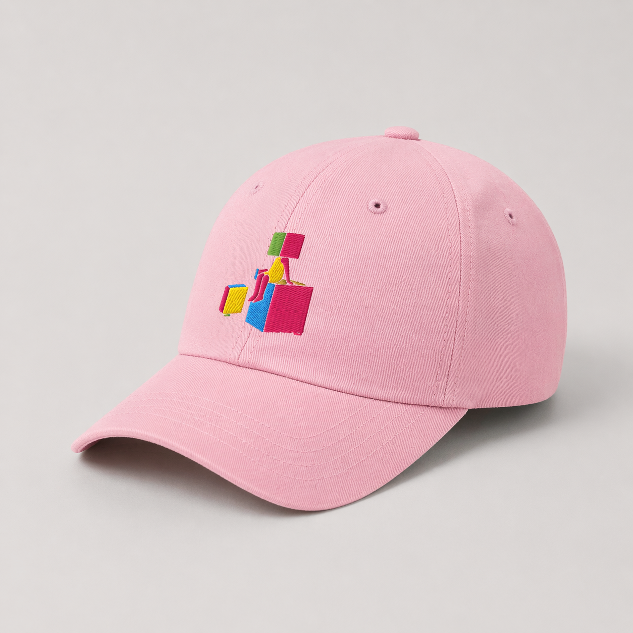 'INSIDE THE LINES' Dad Hat (pink) UNISEX
