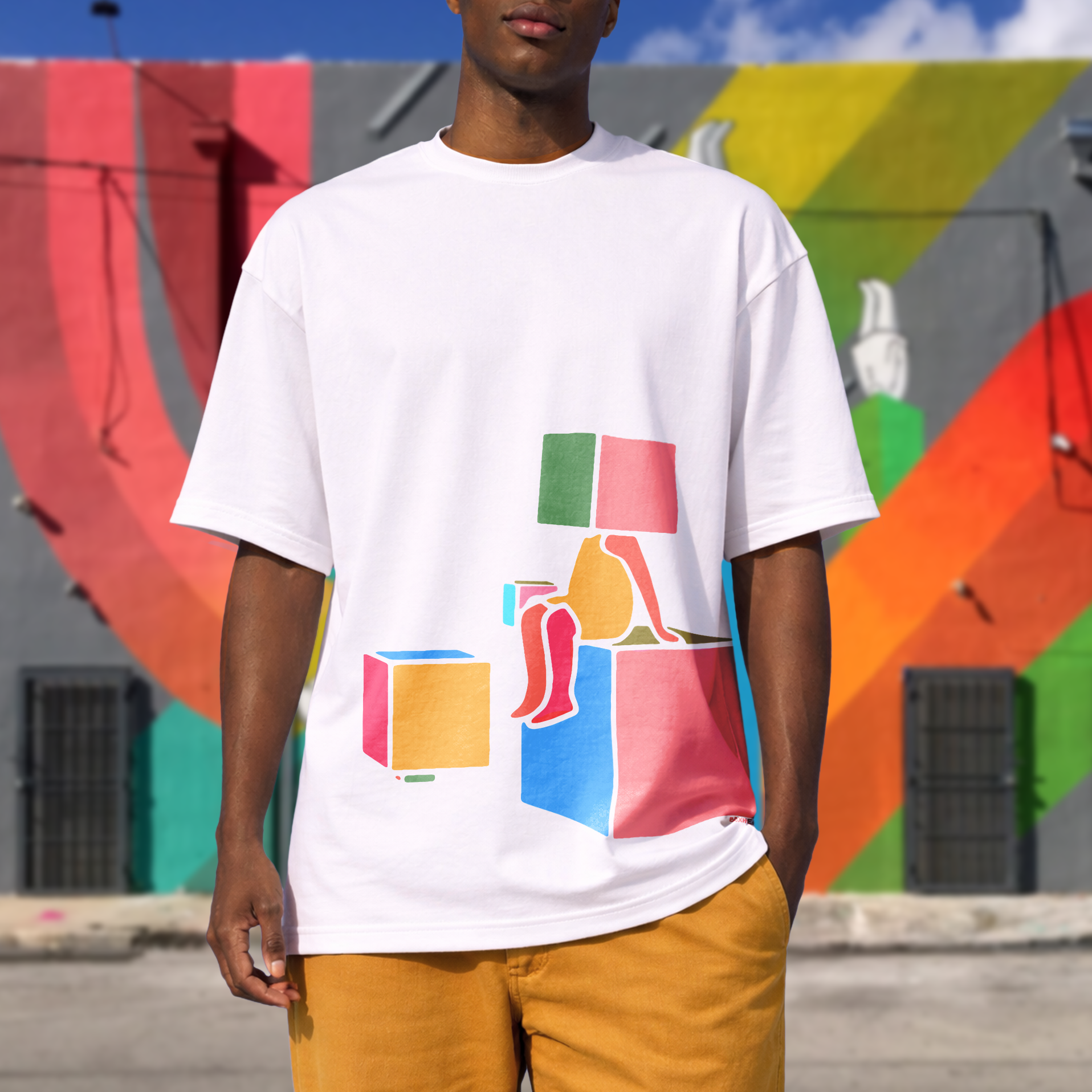 'INSIDE THE LINES' Oversized t-shirt