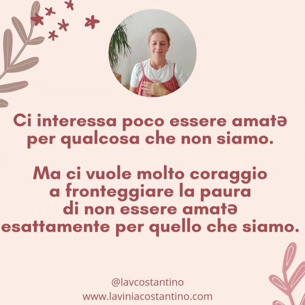 💗 COLTIVARE IL CORAGGIO DI AMARSI 💗

Con amore e sostegno in un luned&igrave; piovoso. 

➡️Quale enorme o minuscola parte di te vuoi amare con pi&ugrave; coraggio, da adesso in avanti?

🙏🏻Medita con me ogni mattina, con le collezioni di meditazio