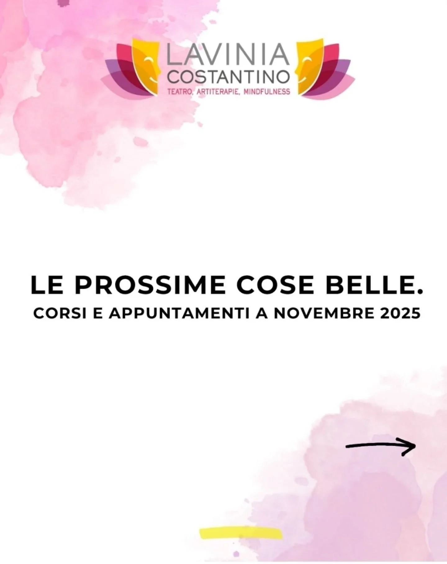 🎉CHE COSA POSSIAMO FARE A NOVEMBRE - INSIEME 🎉

Online, a Monza, a Faenza. 

Ci vediamo per pratiche di meditazione spalancacuore, e momenti di narrazione di s&eacute; che riscrivano le nostre possibilit&agrave;, in un modo che sentiamo pi&ugrave; 