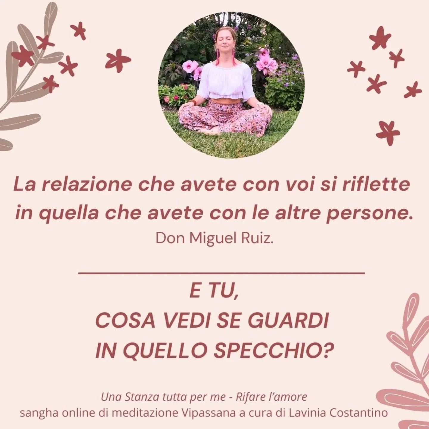 Tra sette giorni riapre Una stanza tutta per me, il sangha online di meditazione Vipassana dedicato per il prossimo trimestre a Rifare l'amore: rinunceremo ad esercitare l'amore come forma di potere e ci apriremo invece alla pazzesca esperienza dell'