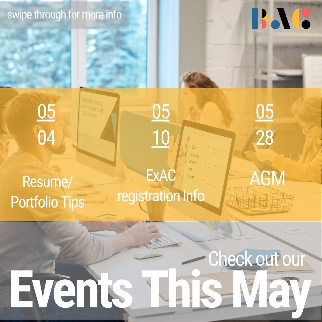 Don't miss out on all these great webinars and events in May! May 4: Resume and Portfolio Tips Session, May 10: ExAC Registration Info Session, May 28: Annual General Meeting.
Scroll through this post for more info!
#architecture #architect #internar