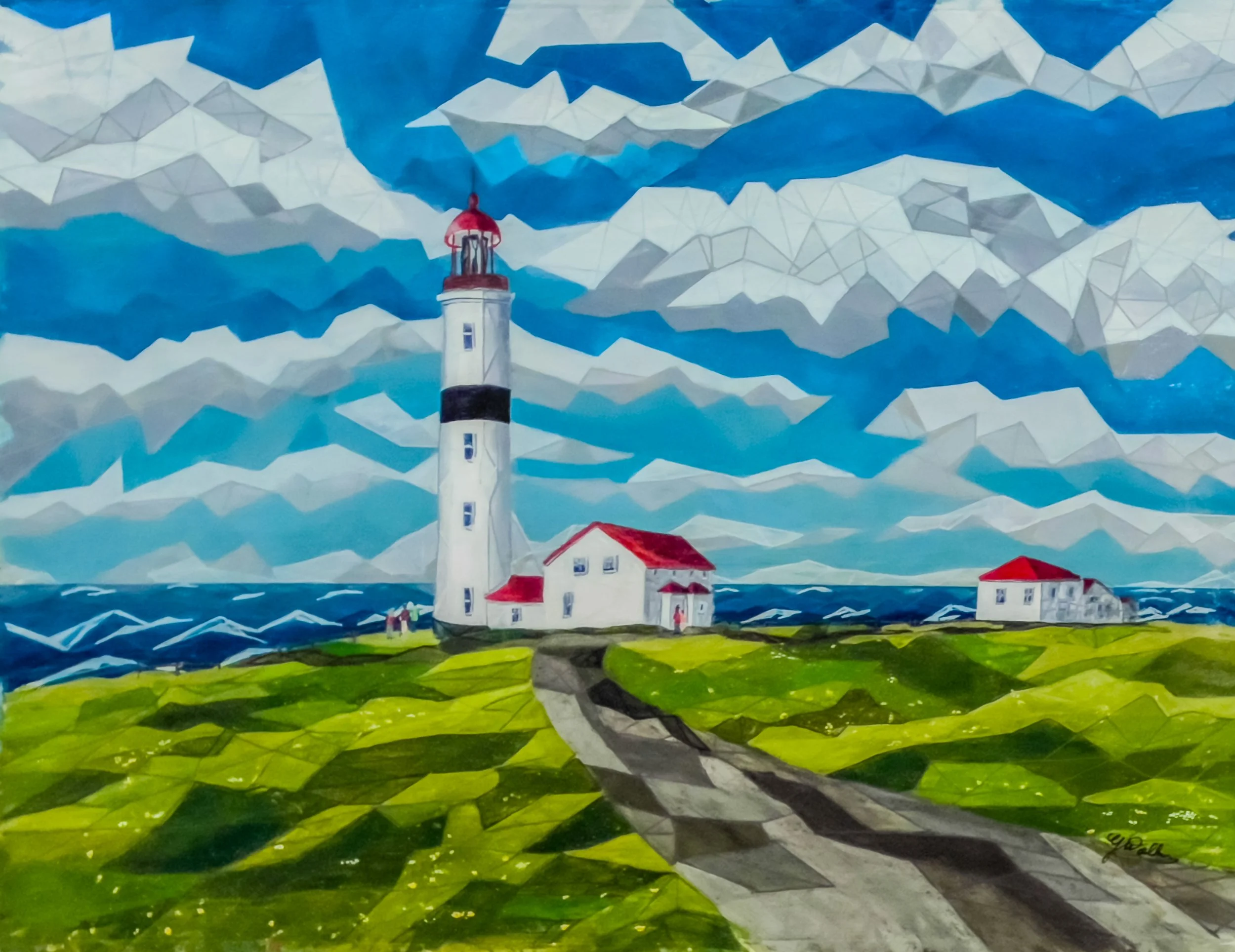 Point Amour Lighthouse in Labrador Canada.
Acrylic Mixed Media on art board
Unframed Size: 16" x 24"
Framed Size: 22" x 30"
$710.00 CAN