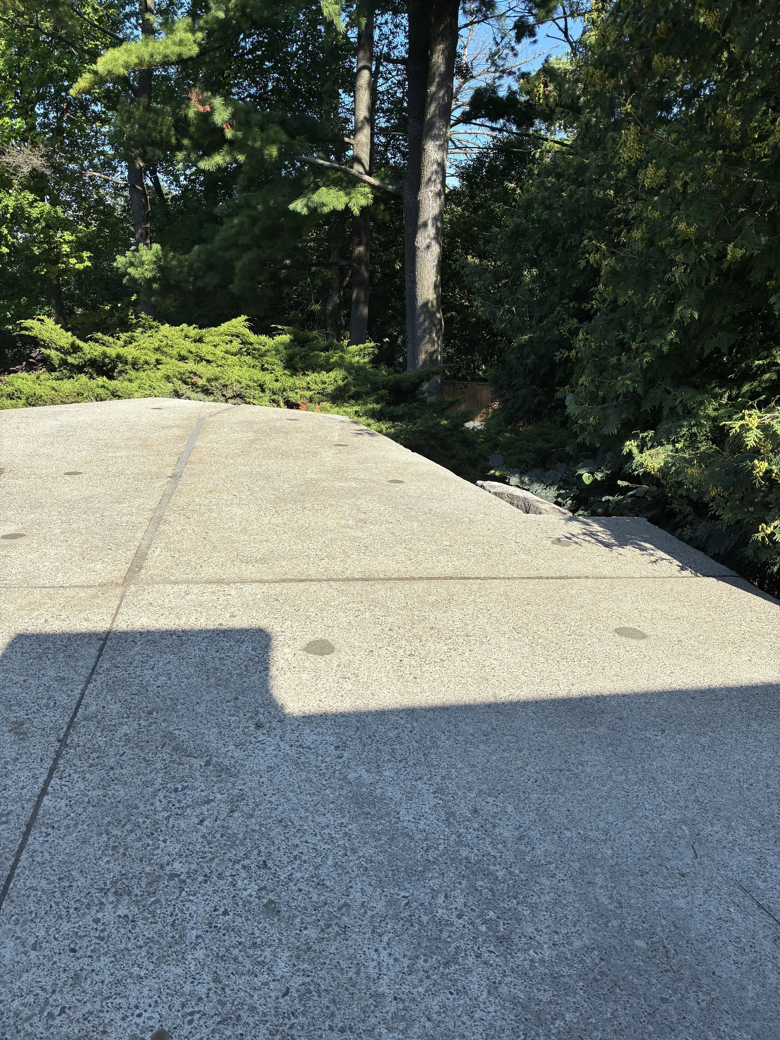 Walkway after slabjacking