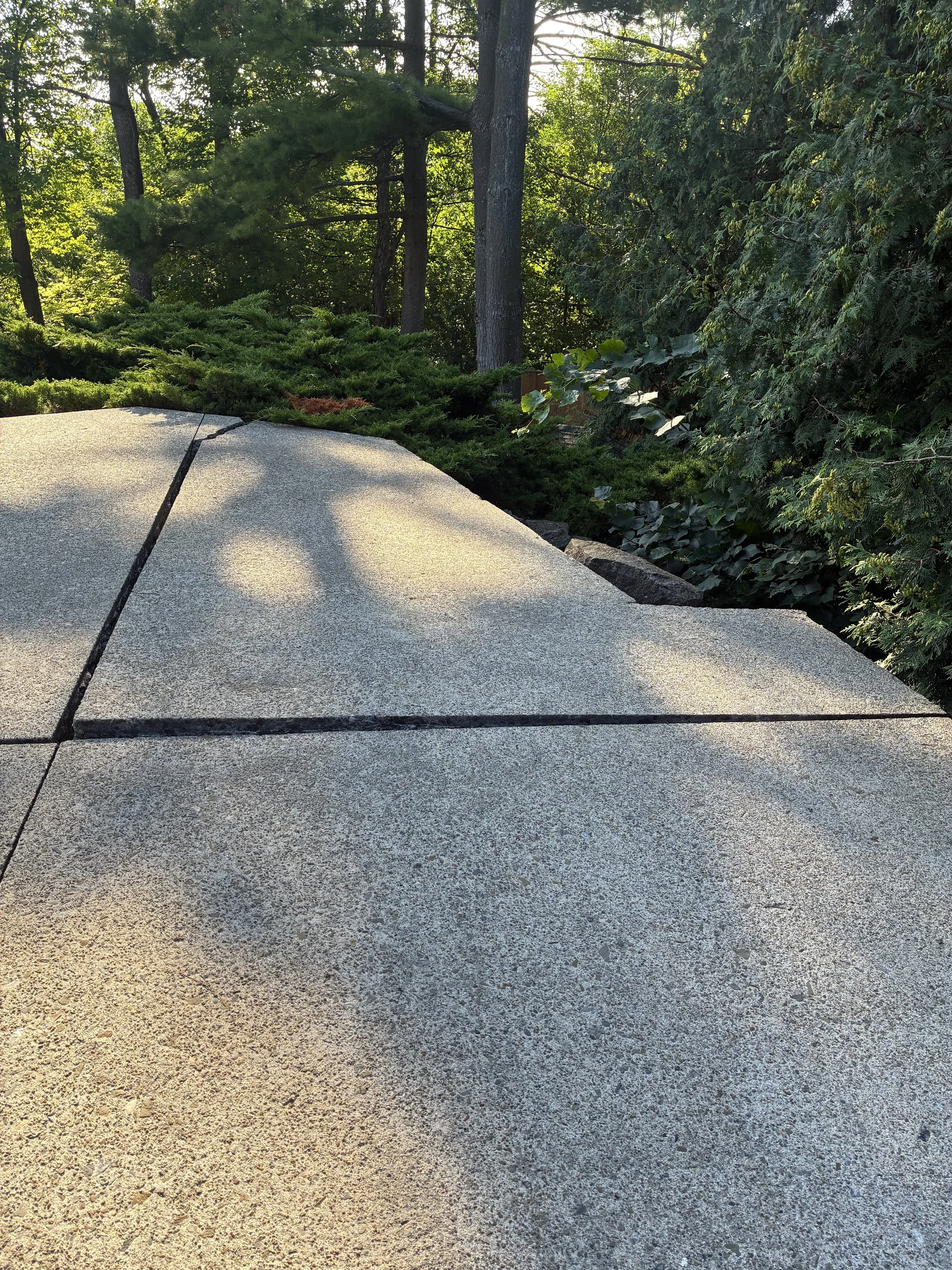 Walkway before slabjacking