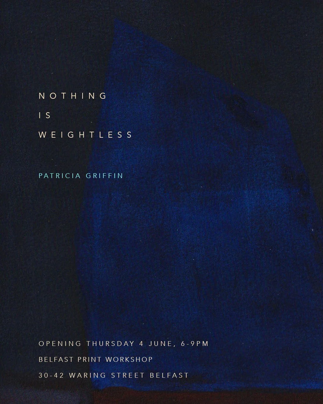 Nothing is weightless by Patricia Griffin - Exhibition June 2026