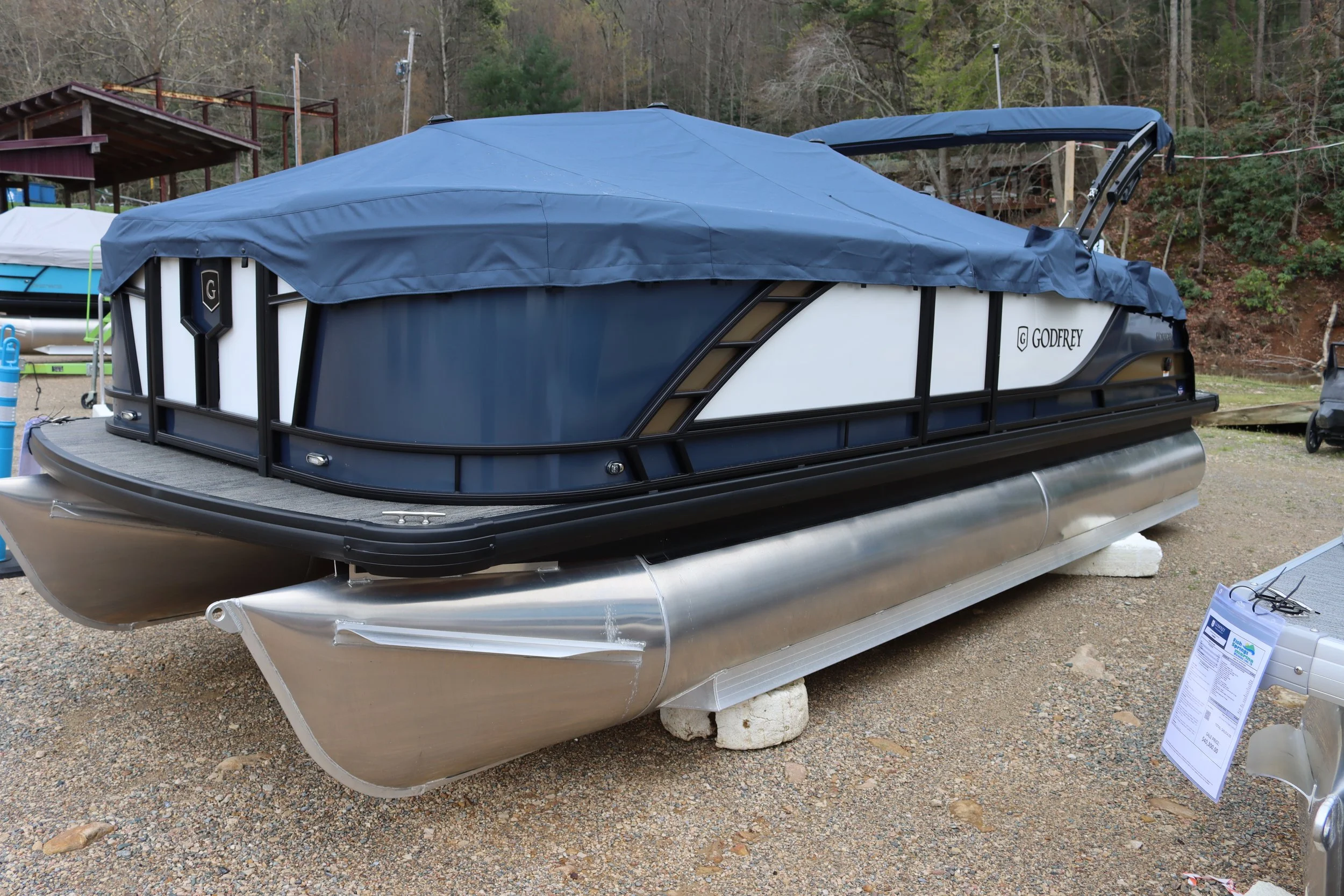 REDUCED TO $61,972!!  2025 Godfrey Monaco Pontoon - MC235C - w/Yamaha F150LC