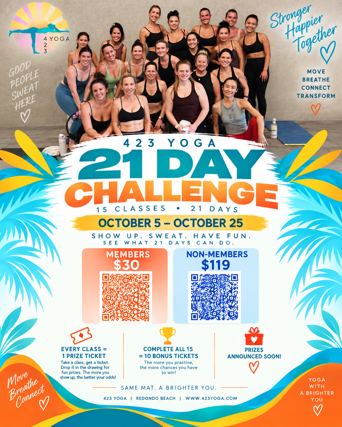 21 Day Challenge 423 Yoga members 2026