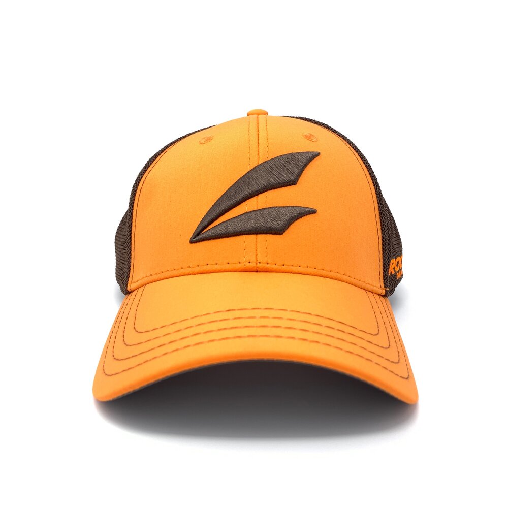 Orange/Brown Trucker Hat — Roost Marine