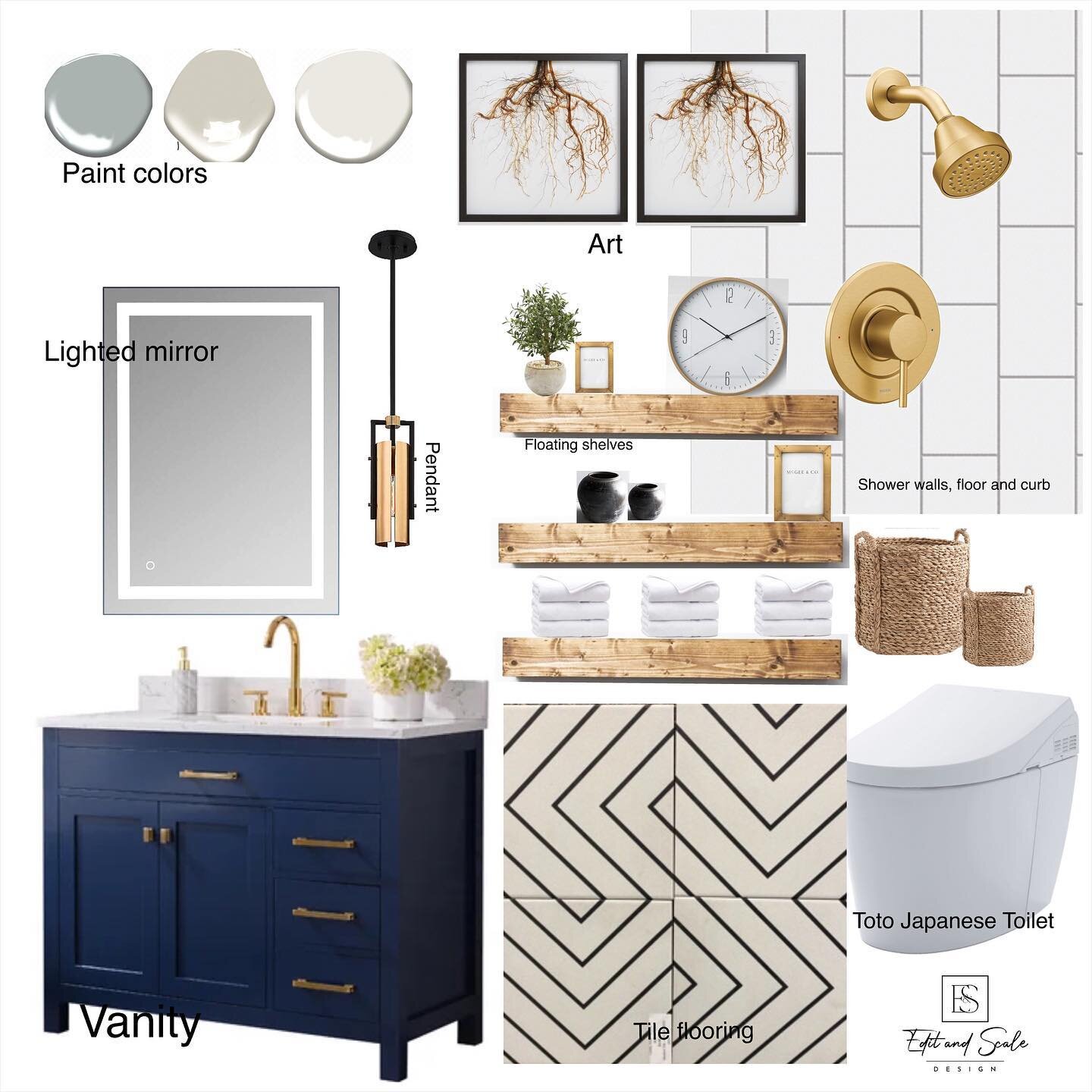 I&rsquo;m spending Valentine&rsquo;s being in love with this guest bath!  The clients are so fun and love a modern classic style, and it&rsquo;s going to be beautiful. They were adamant about a Japanese toilet and bidet, and I think it&rsquo;s a rad 
