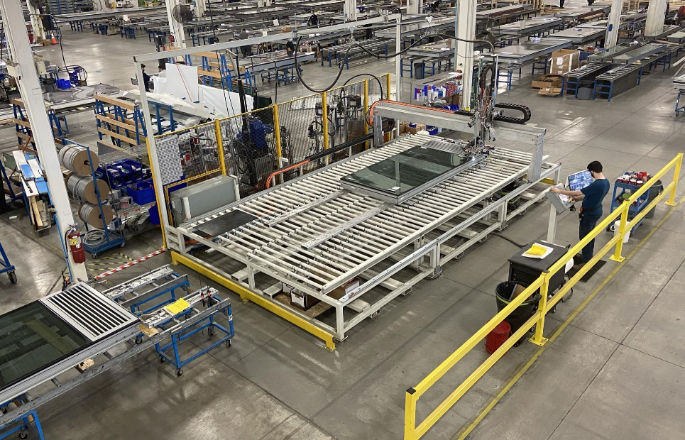 Erie Architectural Quality Control QC Production line Unitized Curtainwall.png