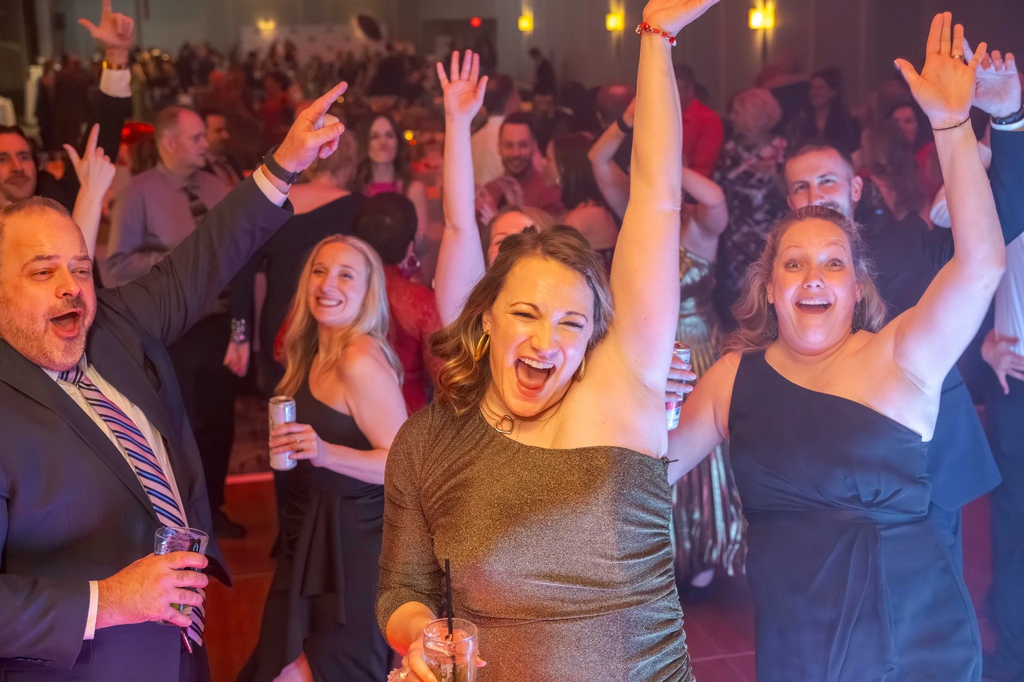 Attendees of Gala for Good Dancing
