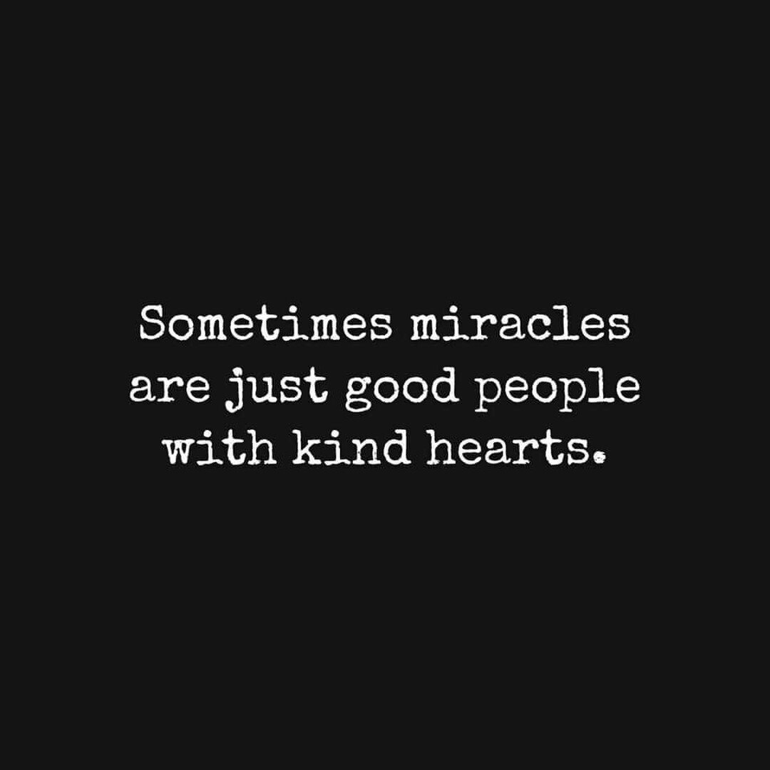 &quot;Sometimes miracles are just good people with kind hearts.&quot; &hearts;️ 
.
.
.
#DoGoodWisconsin #BeKind #HelpOthers #GoodGoesRound #Wisconsin #Kindness #Miracles #GoodPeople #Love