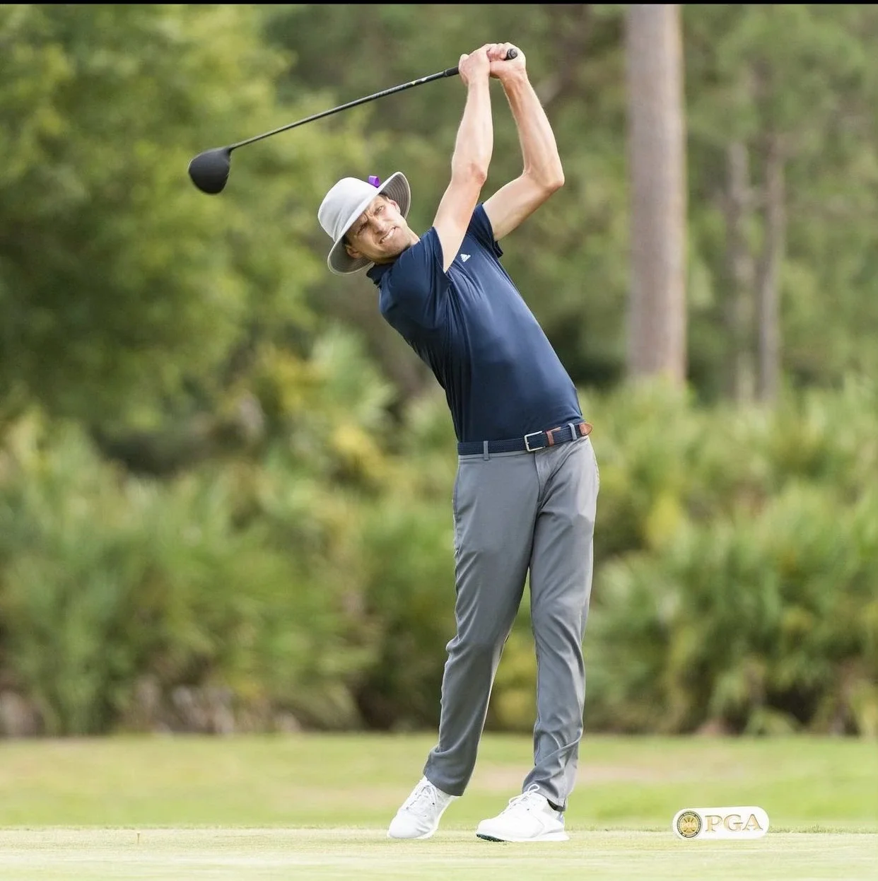 Brad Marek, PGA Teaching Professional and co-founder of Athlos College Coaching, competing in a PGA tournament