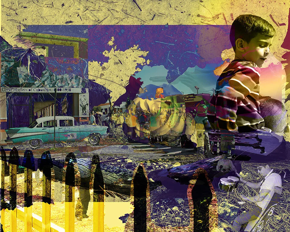 "La Ocho", photography/digital collage, 12 x 18 in, 2019