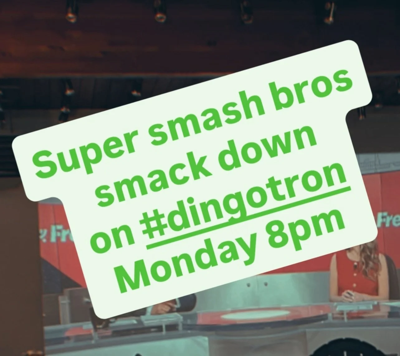 #supersmashbrosbrawl on #DINGOTRON @dingospubpdx #monday 8pm