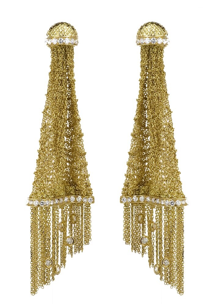 Delilah scarf earrings in yellow gold and diamonds.jpg