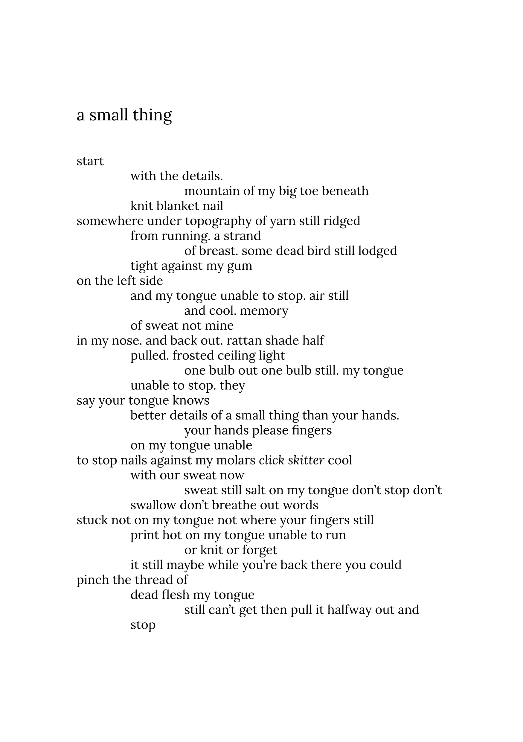 K. Angel - Another double text - a small thing.png