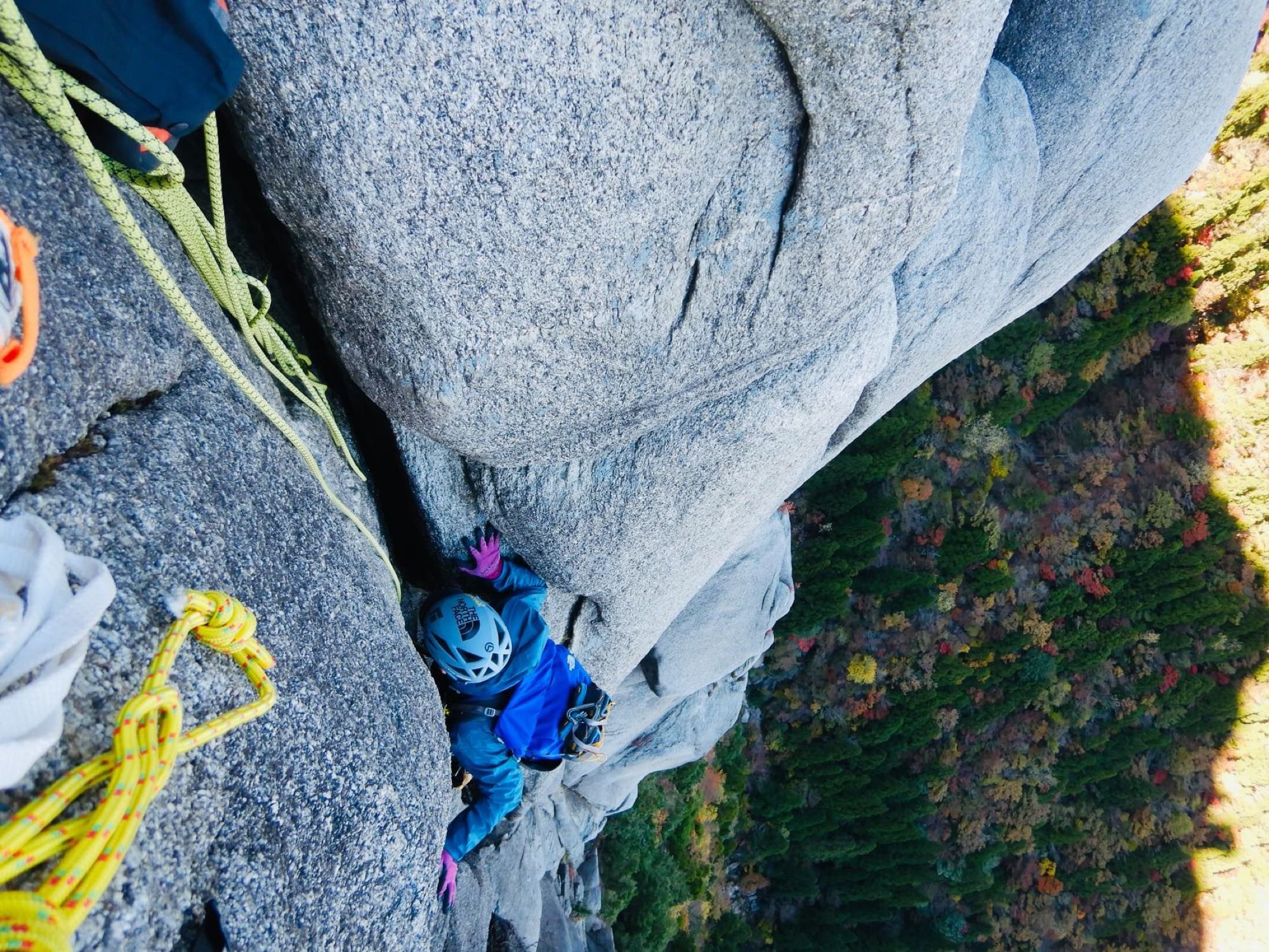 Multi pitch climbing…