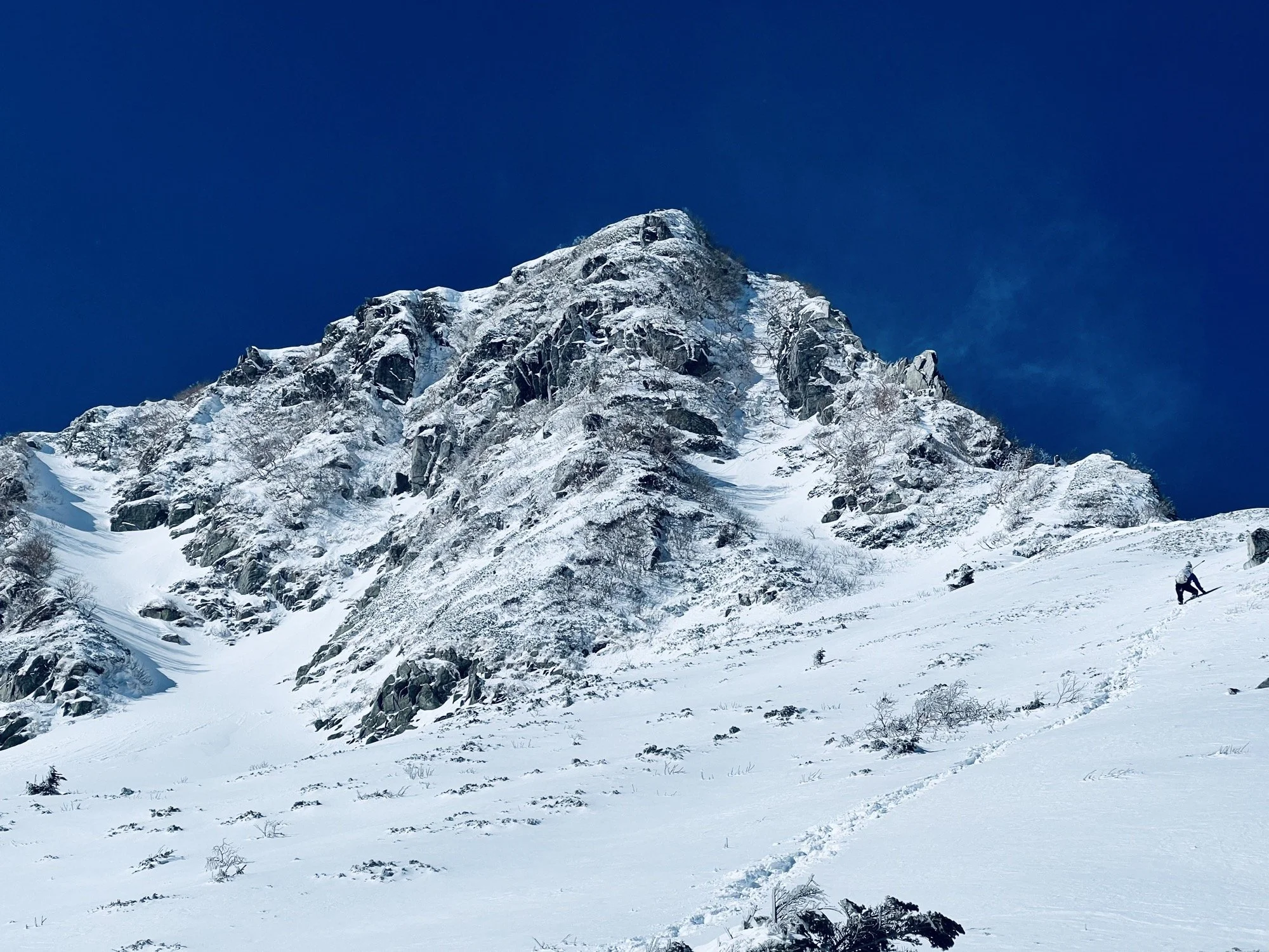 snowy mountain climbing…