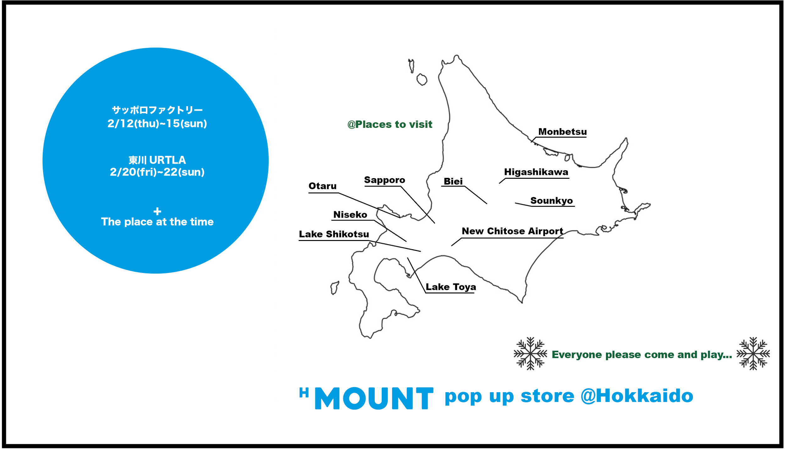 Trip &amp; pop up to Hokkaido…
