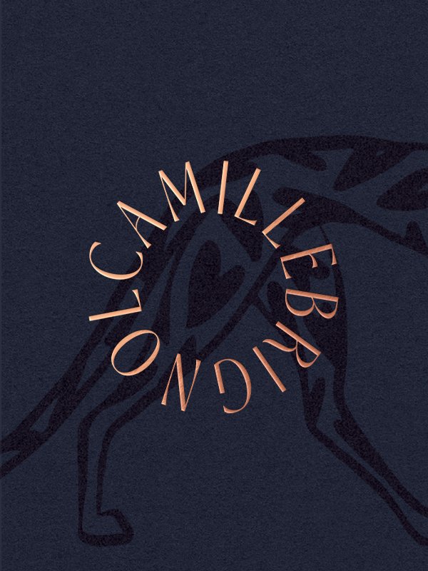 Composition graphique logo et illustration — Camille Brignol photographe