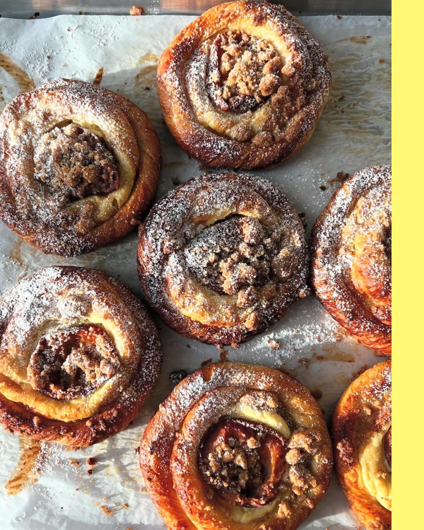 👋🏼👋🏼👋🏼 Rainy Sunday calls for a sweeeet little Danish pastry.. are we right? 🌝 We&rsquo;re bringing back these babies to our menu 💫 (We have some super exciting news to share with you folks veeeery soon) but for now&hellip;. here are some Spi