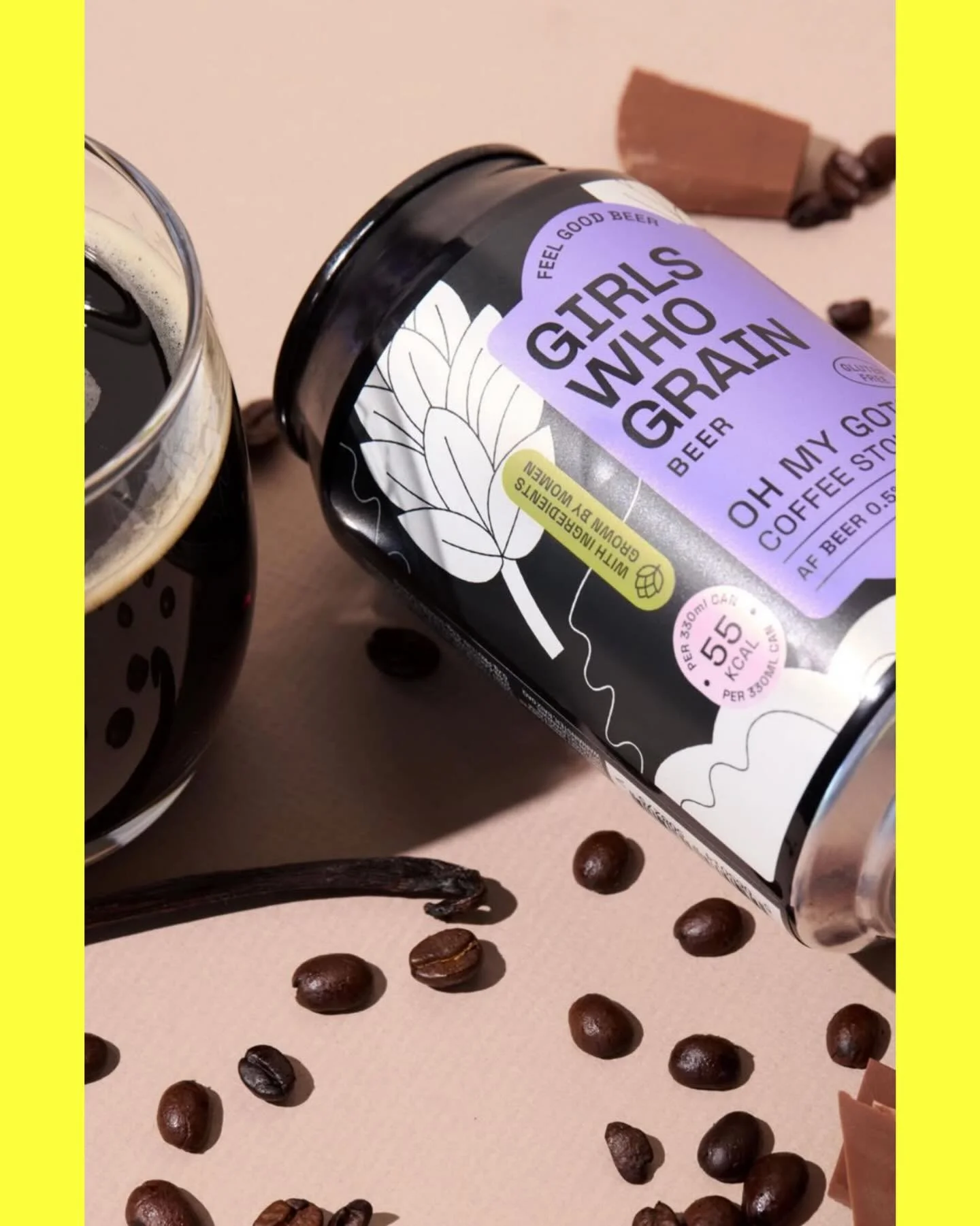 Hellooo folks 👋🏼 We&rsquo;re soooo excited to be stocking @girlswhograinbeer &ndash; Oh My Goth Coffee Stout 🖤 by the wonderful @girlswhogrindcoffee 👀👍🏼👍🏼👍🏼 

It&rsquo;s creamy, chocolatey, smooth with a little hint of vanilla&hellip; basic