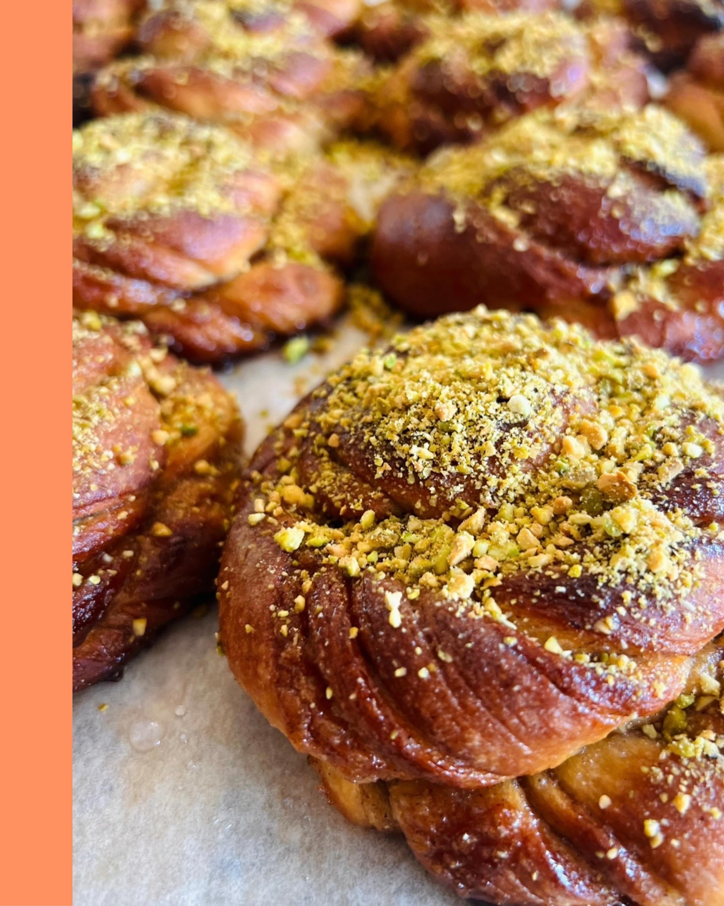 On the counter every week&hellip; our Pistachio Cardamom buns - And yes&hellip; they&rsquo;re VEGAN 🥳

Plus we&rsquo;ll always have at least 4 or more vegan buns available each Friday &amp; Saturday ✨

Gentle reminder*

CLOSED FRIDAY this week. 
OPE