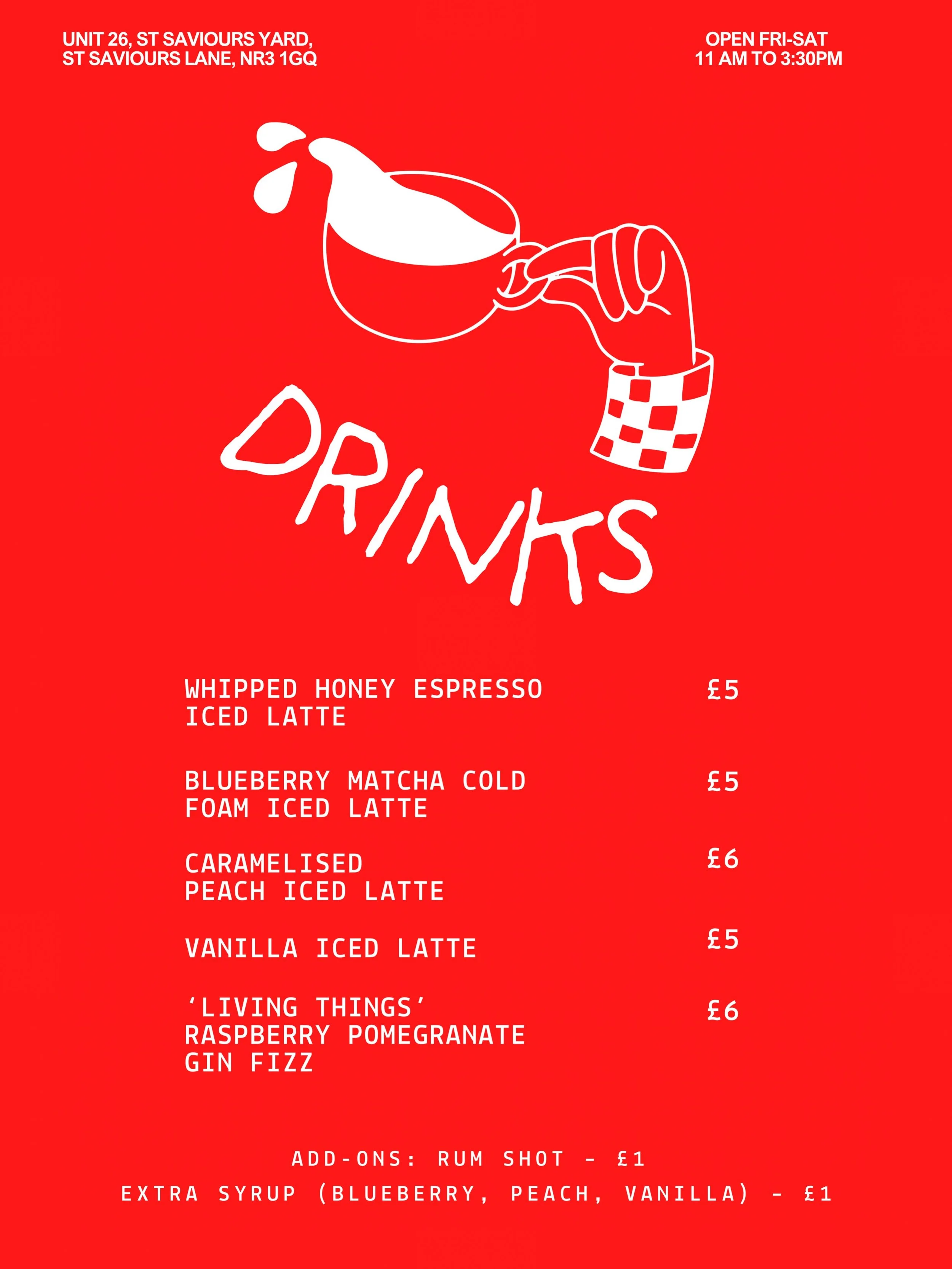 NEW DRINKS MENU! ✨🥤👍 

Just in time for Saturday Sessions at @st_saviours_yard 🎶 We&rsquo;ve even got a cheeky &amp; delicious Gin Fizz happening using @drinklivingthings Raspberry &amp; Pomegranate Soda 🌝🌝🤜🏼🤛🏼 

&amp; we highly recommend ad