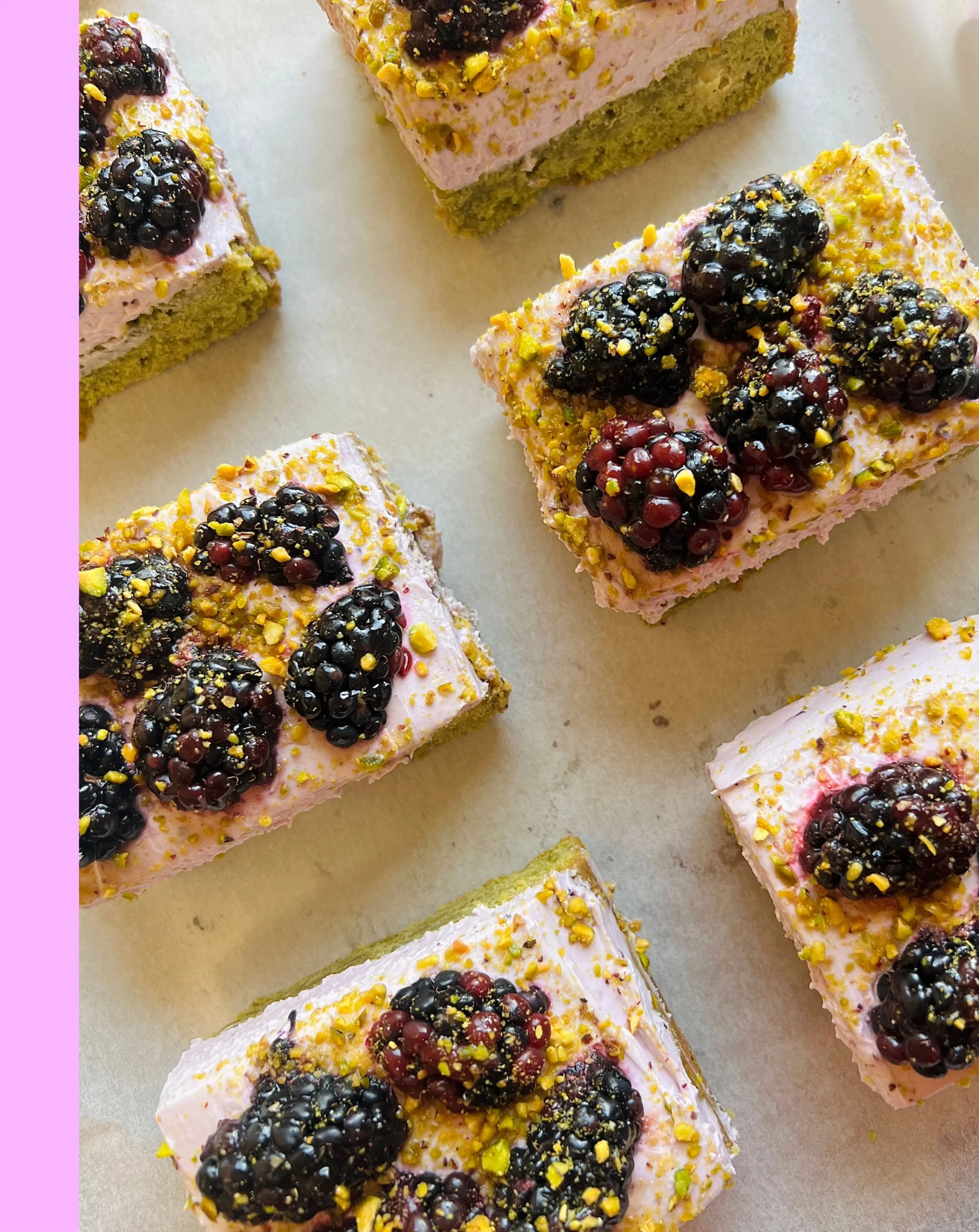 Good morningggg folks! Happy Saturdayyyy! 👋🏼👋🏼👋🏼 

We&rsquo;ve only got Matcha Blackberry Blondies on for today before new blondies land next week&hellip;👀👀👀🍵🫐
Soft, chewy, slightly tangy heaven. Last call! 👋🏼

And don&rsquo;t forget - @