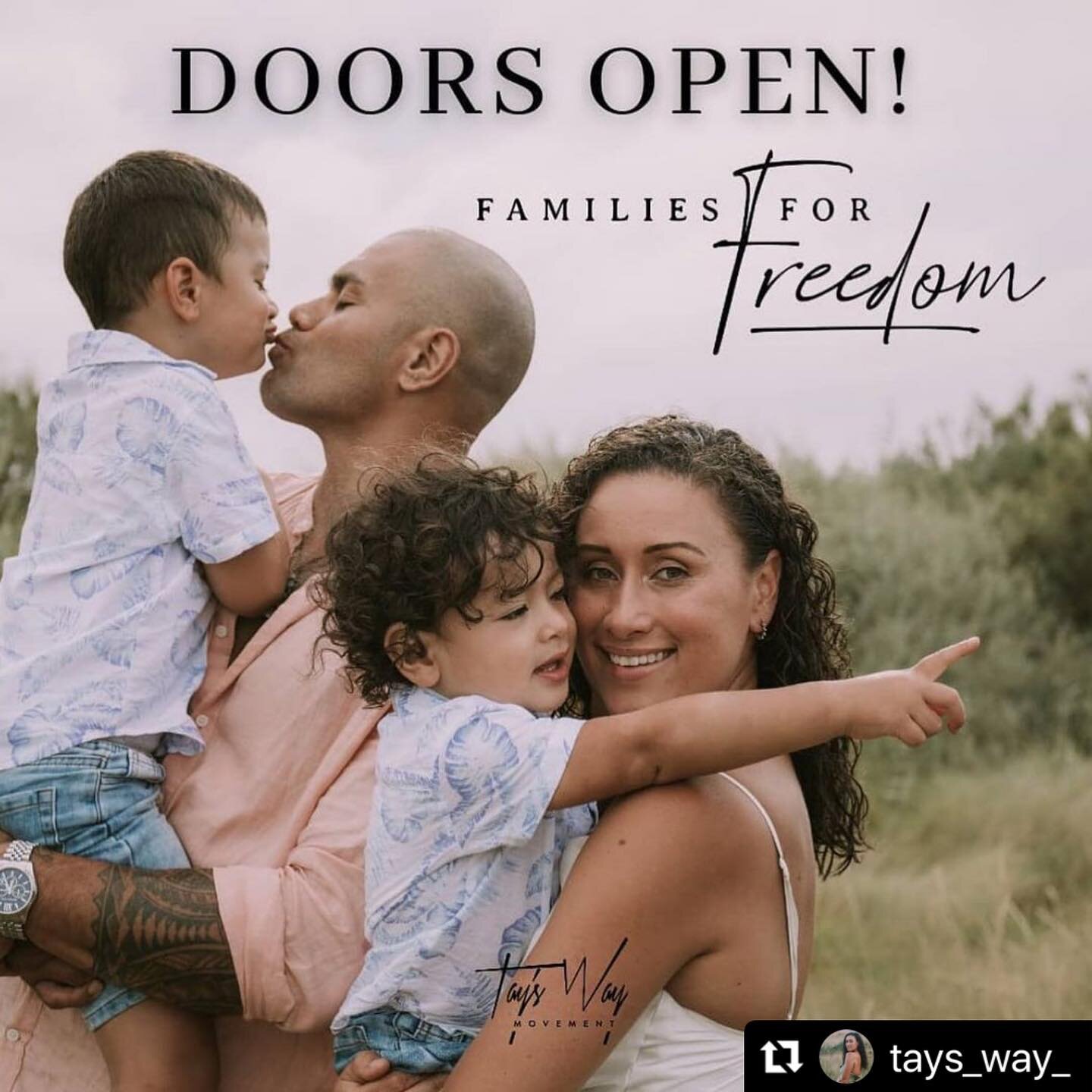 HERE WE GO FAMS!!!!!!!!

We are officially open and calling forward more freedom loving families 👊🏽😍🔥✨

For more info hit the link below or in my bio!! 

https://taylor-winterstein.mykajabi.com/families-for-freedom