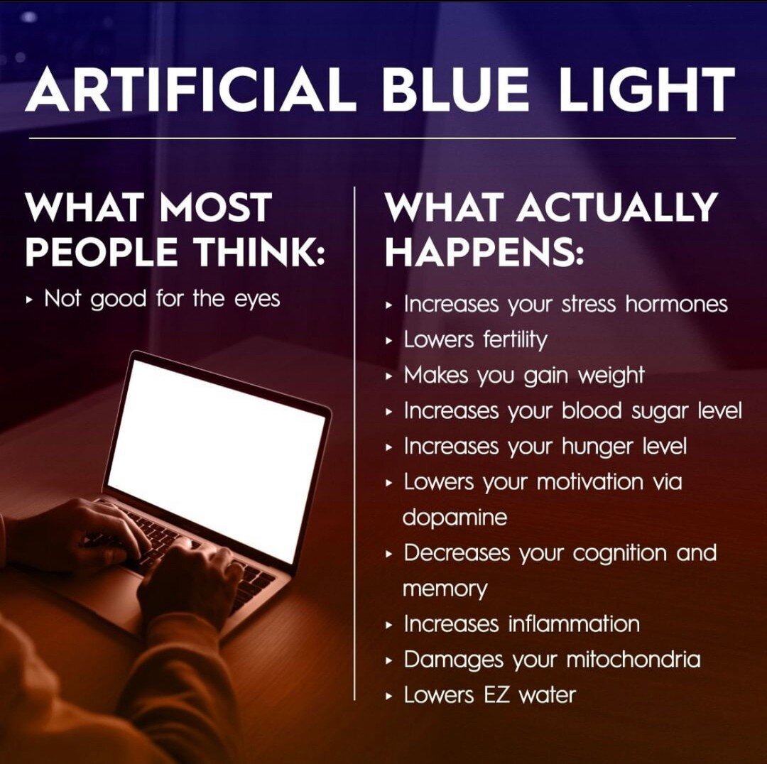 People ask me...

💡 Why do you preach about avoiding artificial light?
🔵 Why are you obsessed with blue light blocking glasses?
🍽️ Shouldn't you be focused on education about food?

To understand my stance you have to understand my history.

From 