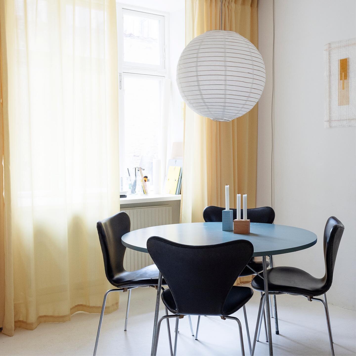 My small N&oslash;rrebro apartment in last weeks @politiken 💛

The place is minimalistic and colorful - and all furniture, except my dining chairs, are made by me.
If you are looking for an interior design solution or a customized piece of furniture