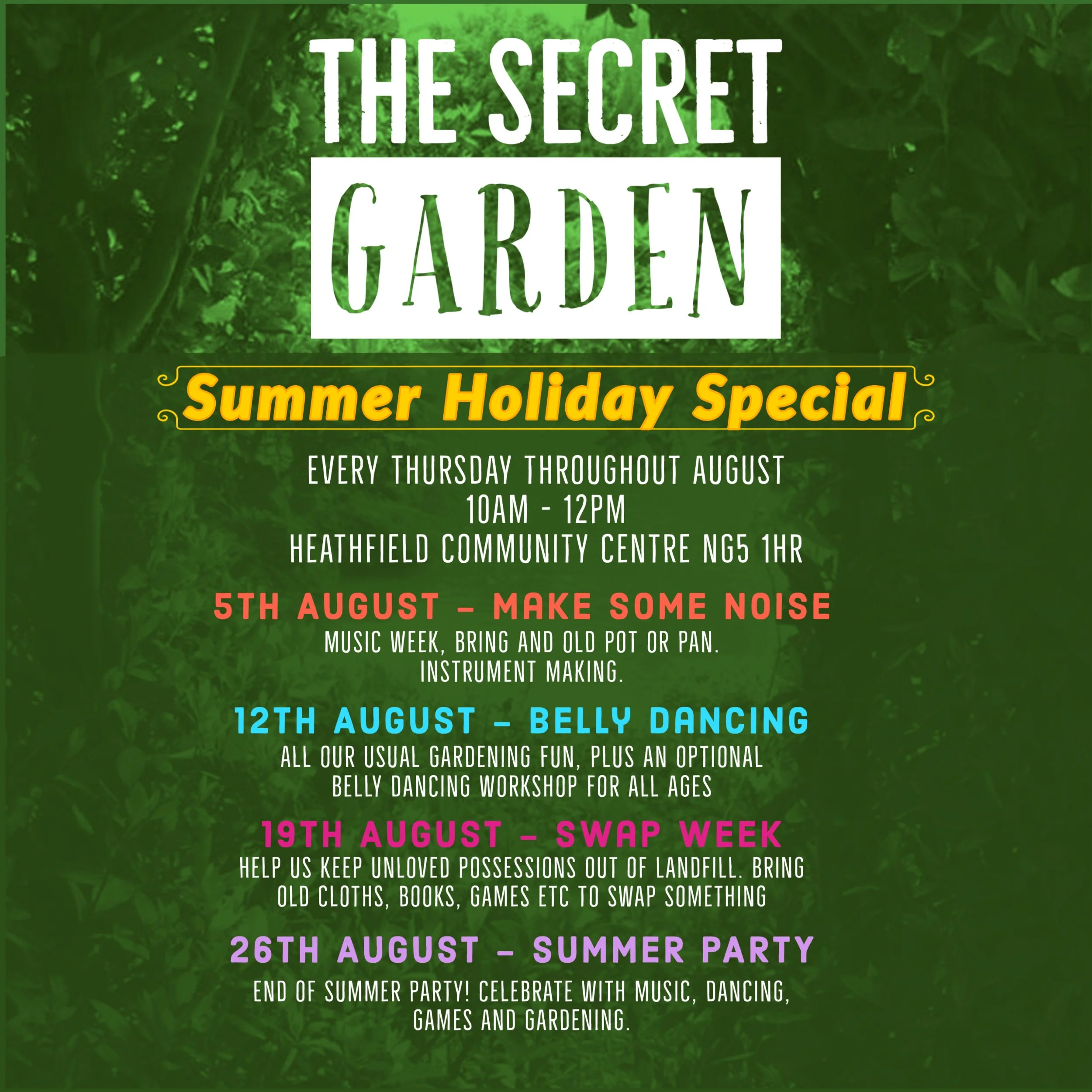 Secret Garden Summer Sessions