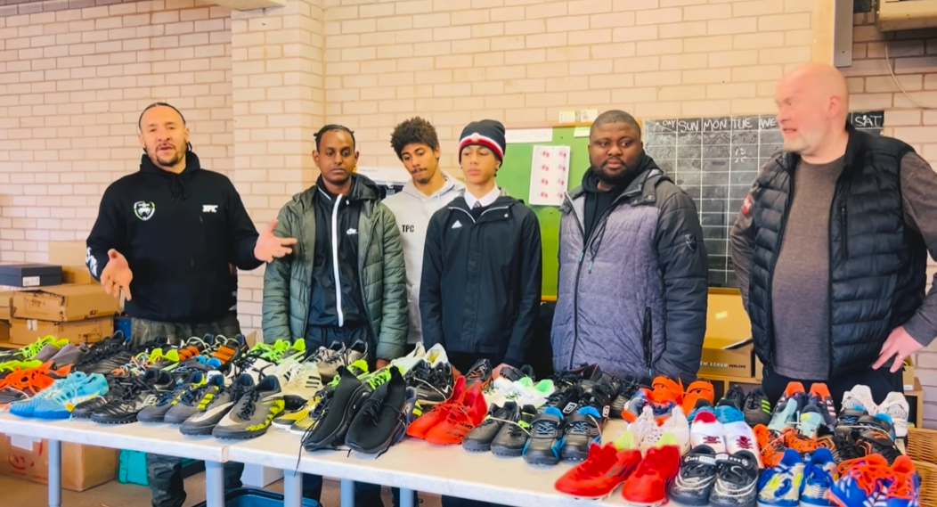 Shoe Aid: Donated 50 pairs of Football boots for Our Community