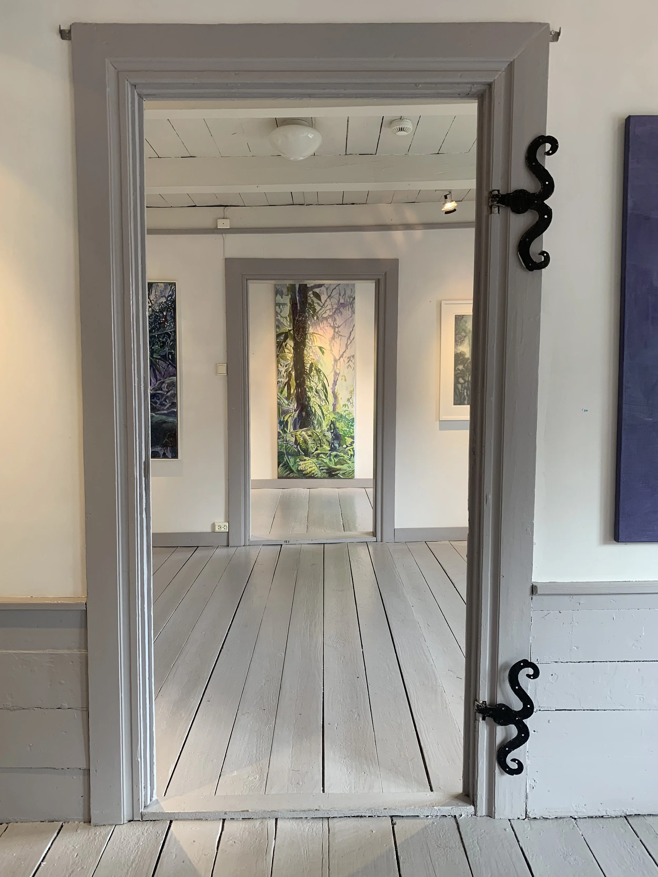 Solo exhibition ”Windows to the World”at Reimanngården, Grimstad, house from 18th century, where 15 years old Henrik Ibsen lived for four years and wrote his first play
