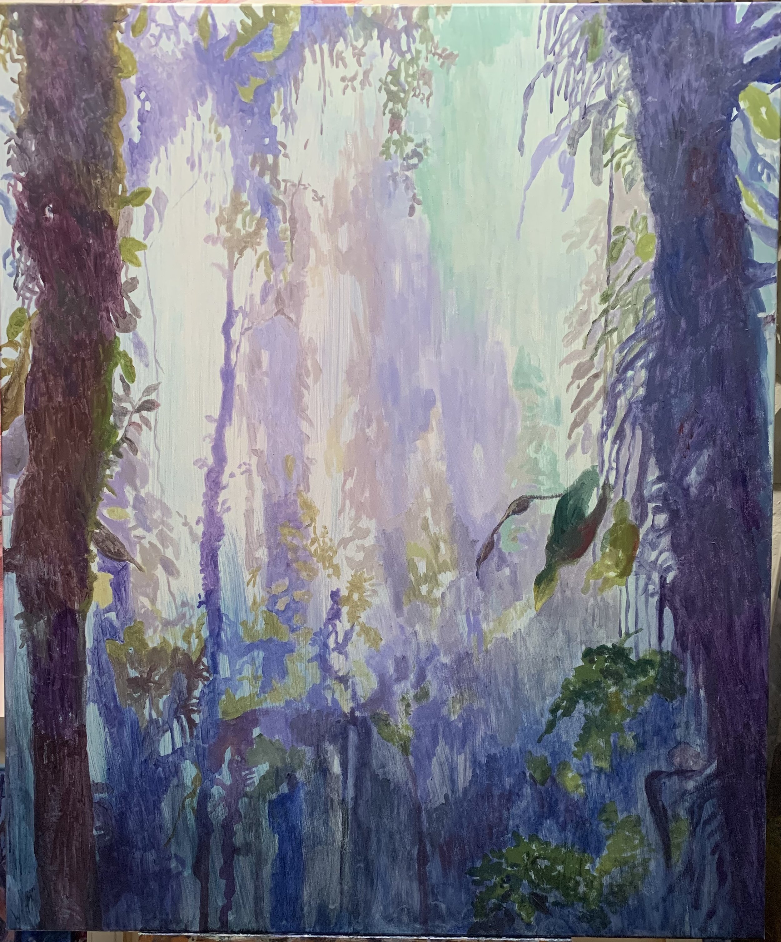 All that We do not See 2, 100 x 120 cm, acryl on canvas, 2025