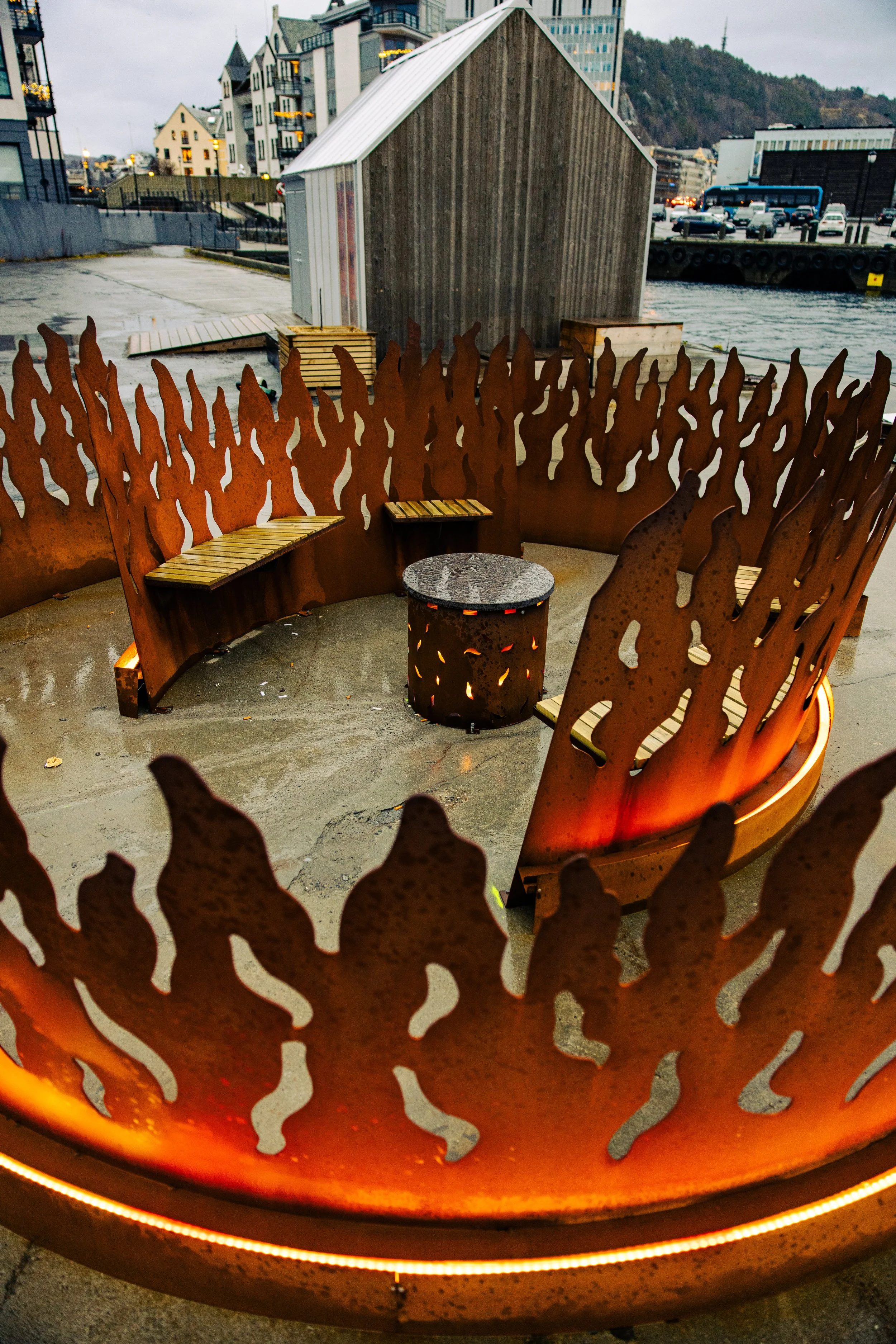 .The Bonfire Ålesund Drone Overview 2 city