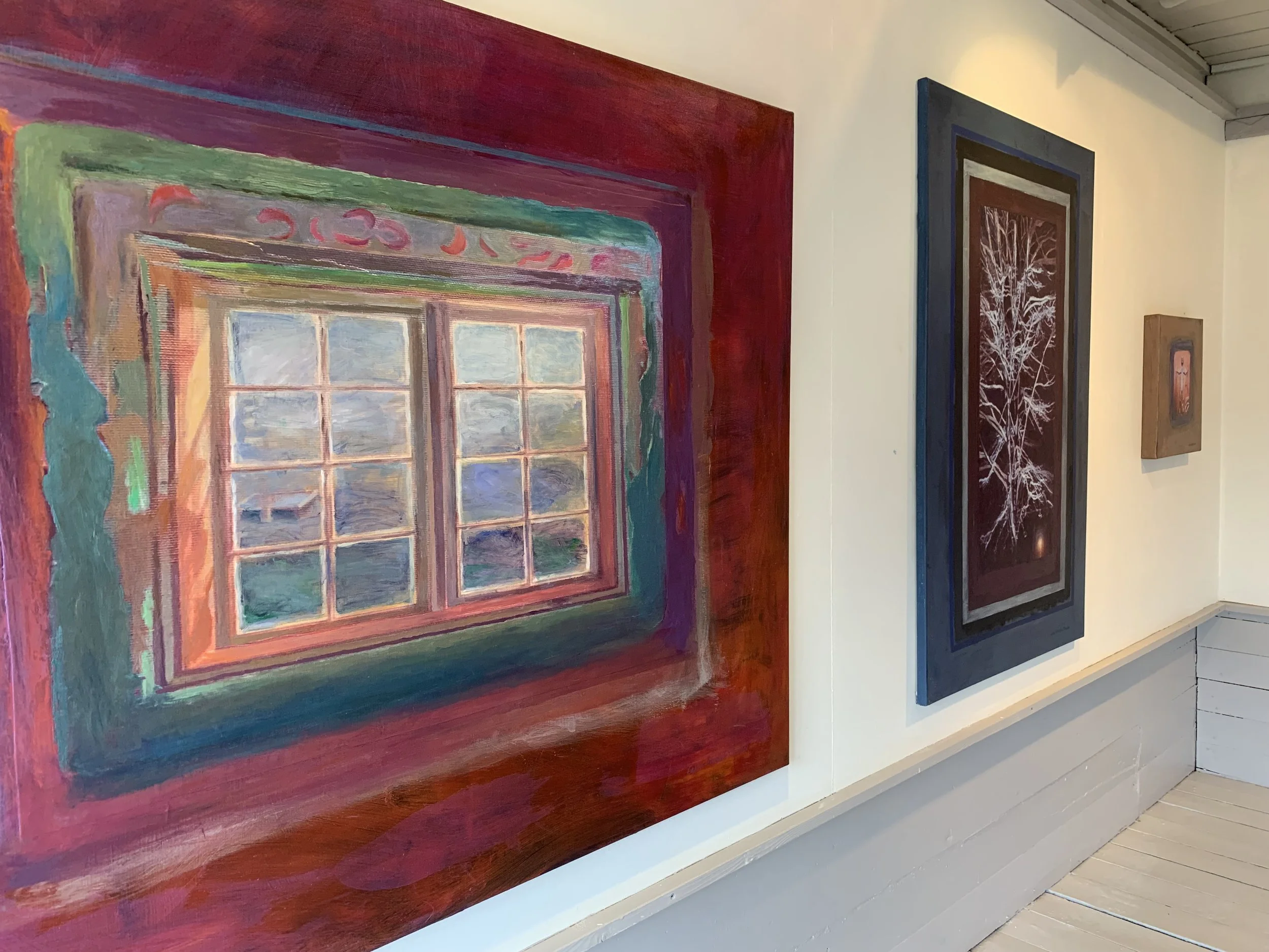 Solo exhibition ”Windows to the World”at Reimanngården, Grimstad, house from 18th century, where 15 years old Henrik Ibsen lived for four years and wrote his first play