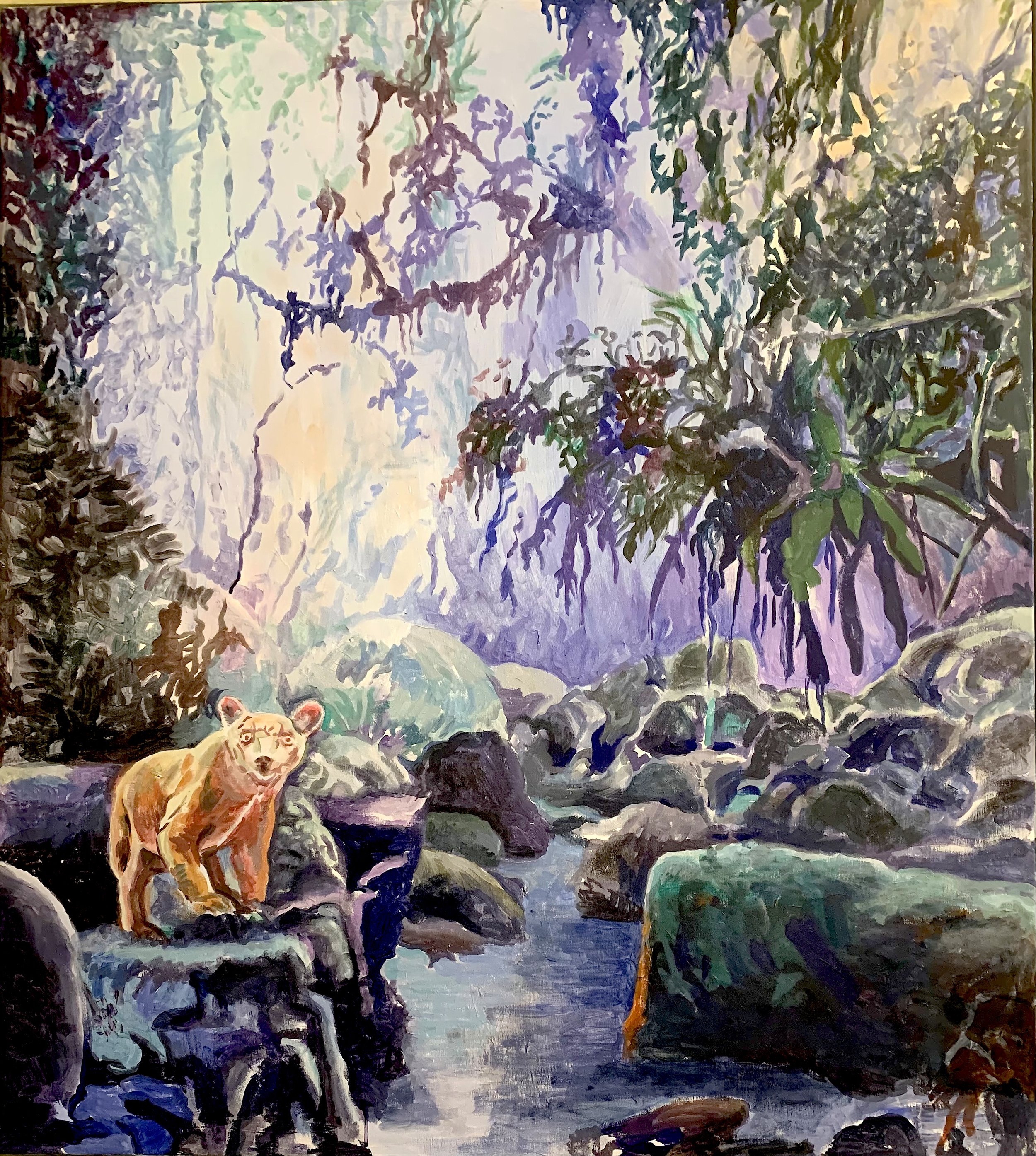 Out of the Den, 100 x 120 cm, acryl on canvas, 2025