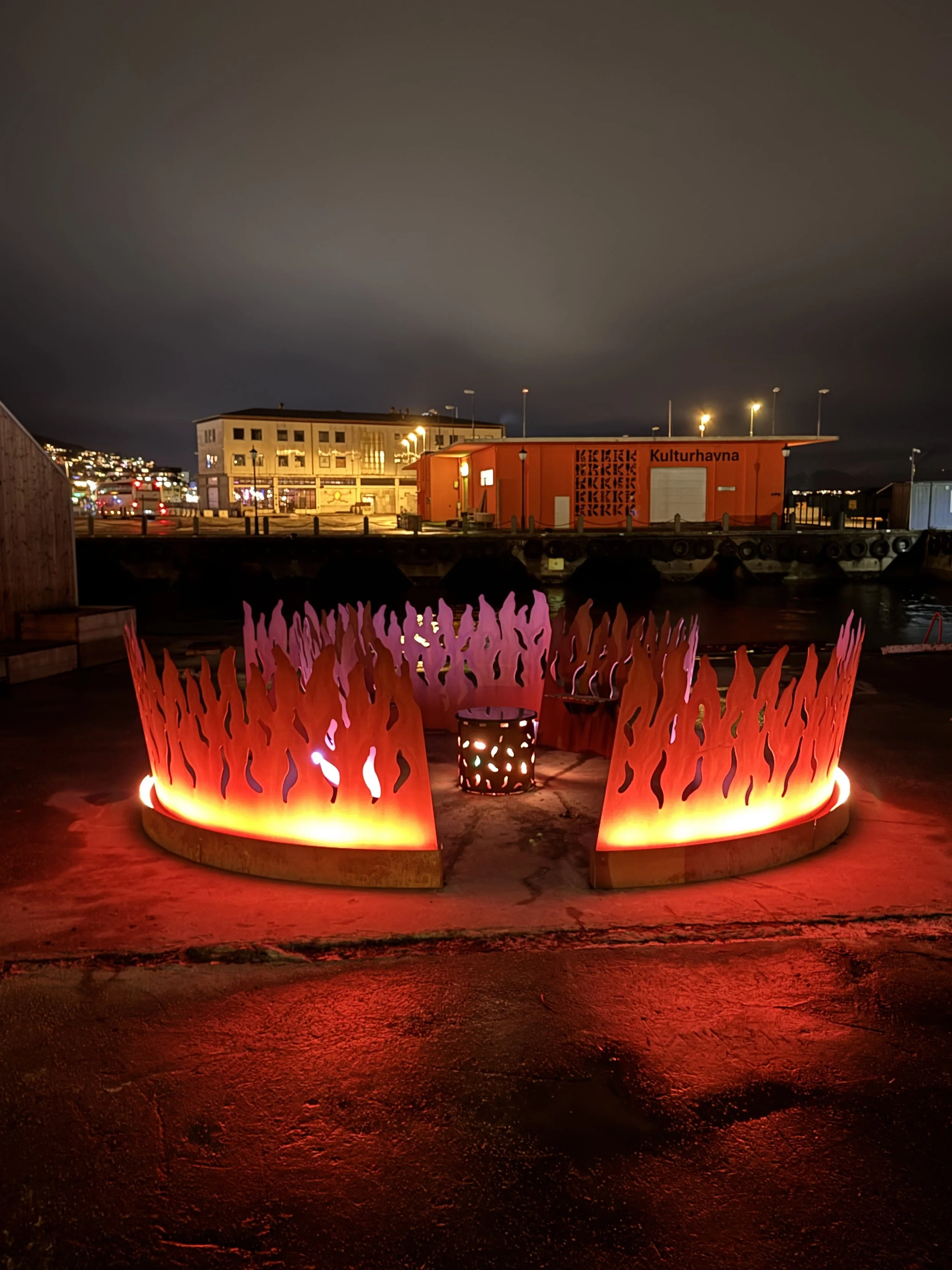 The Bonfire Ålesund night view