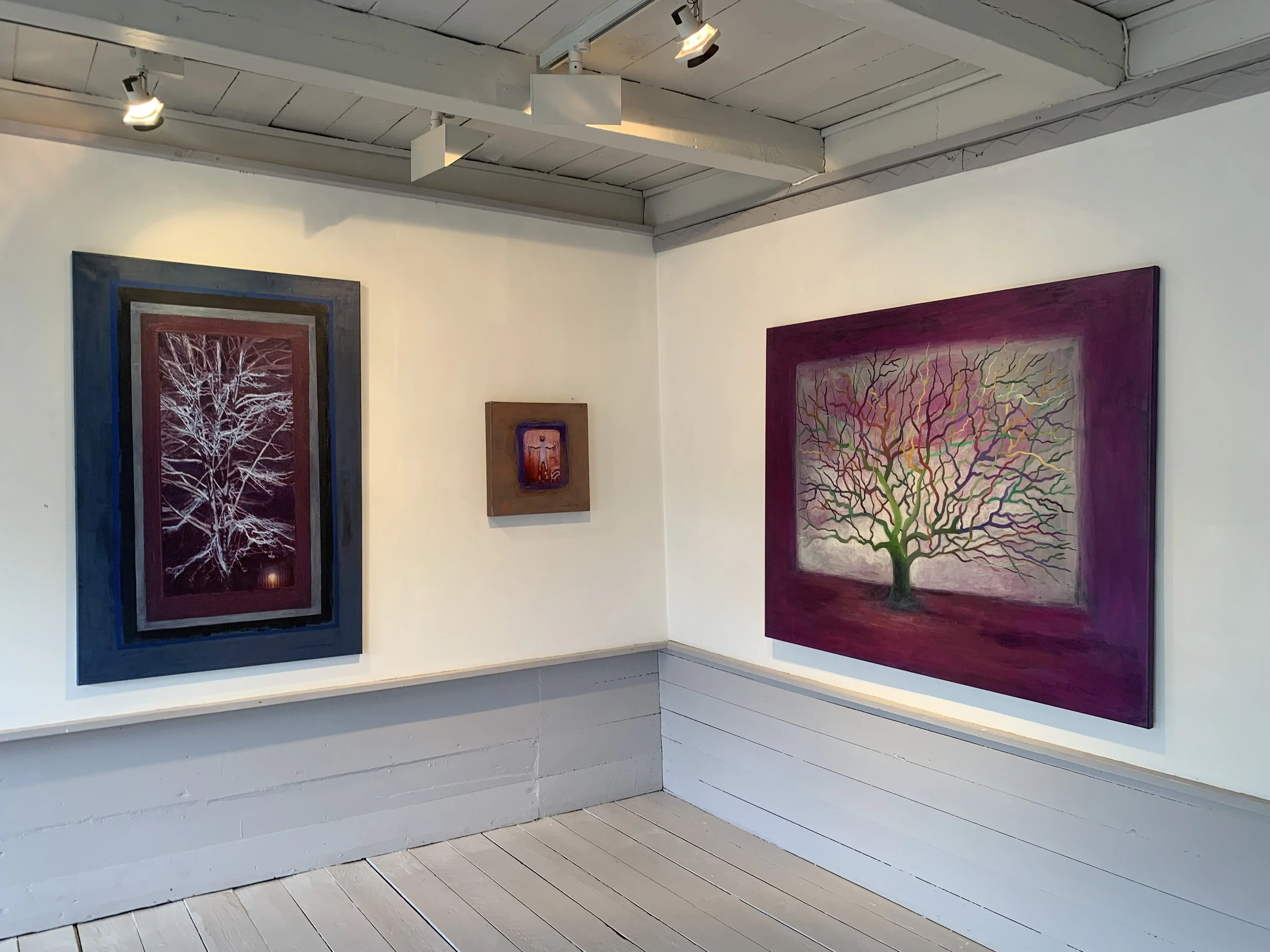 Solo exhibition ”Windows to the World”at Reimanngården, Grimstad, house from 18th century, where 15 years old Henrik Ibsen lived for four years and wrote his first play