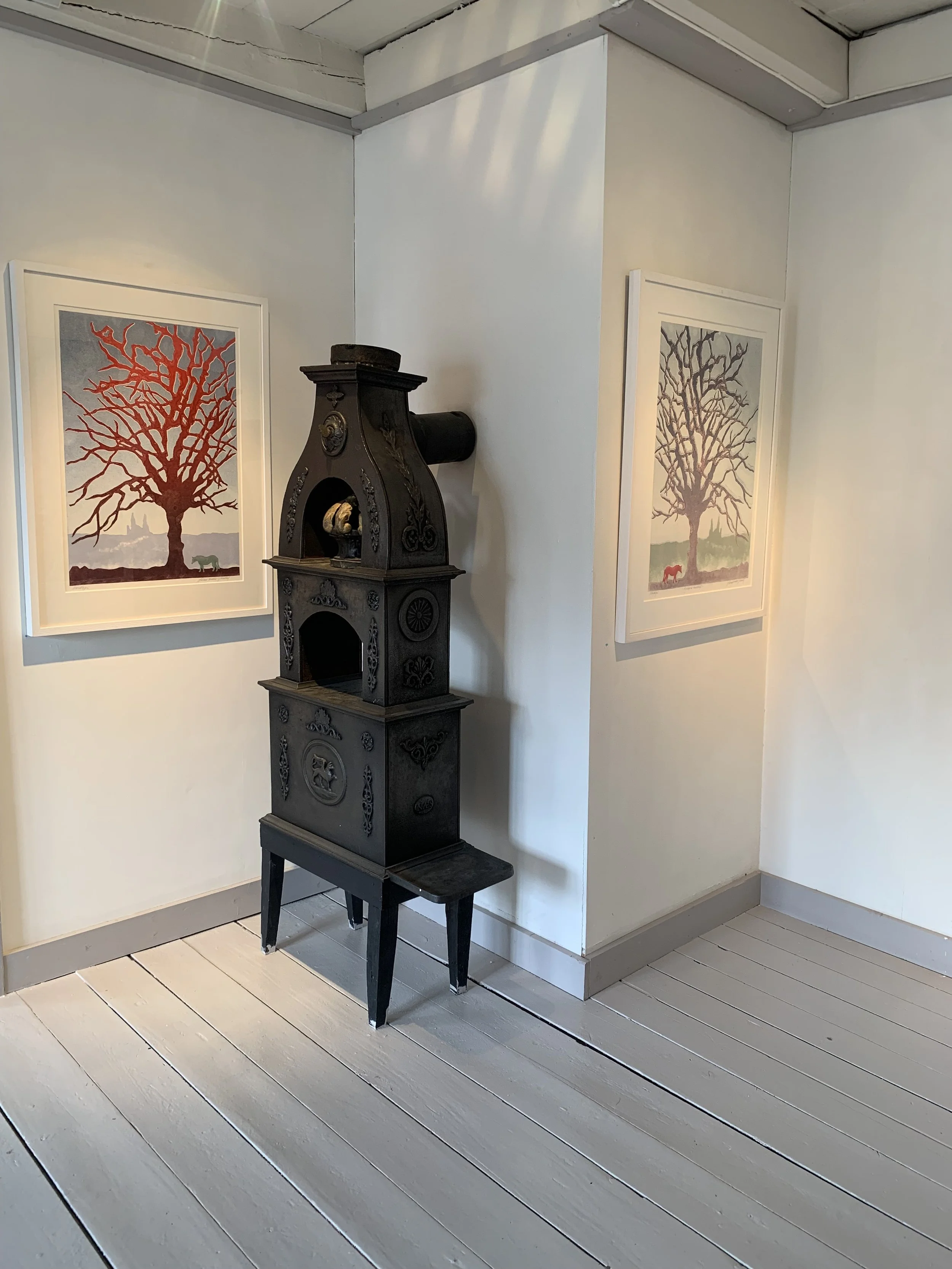 Solo exhibition ”Windows to the World”at Reimanngården, Grimstad, house from 18th century, where 15 years old Henrik Ibsen lived for four years and wrote his first play