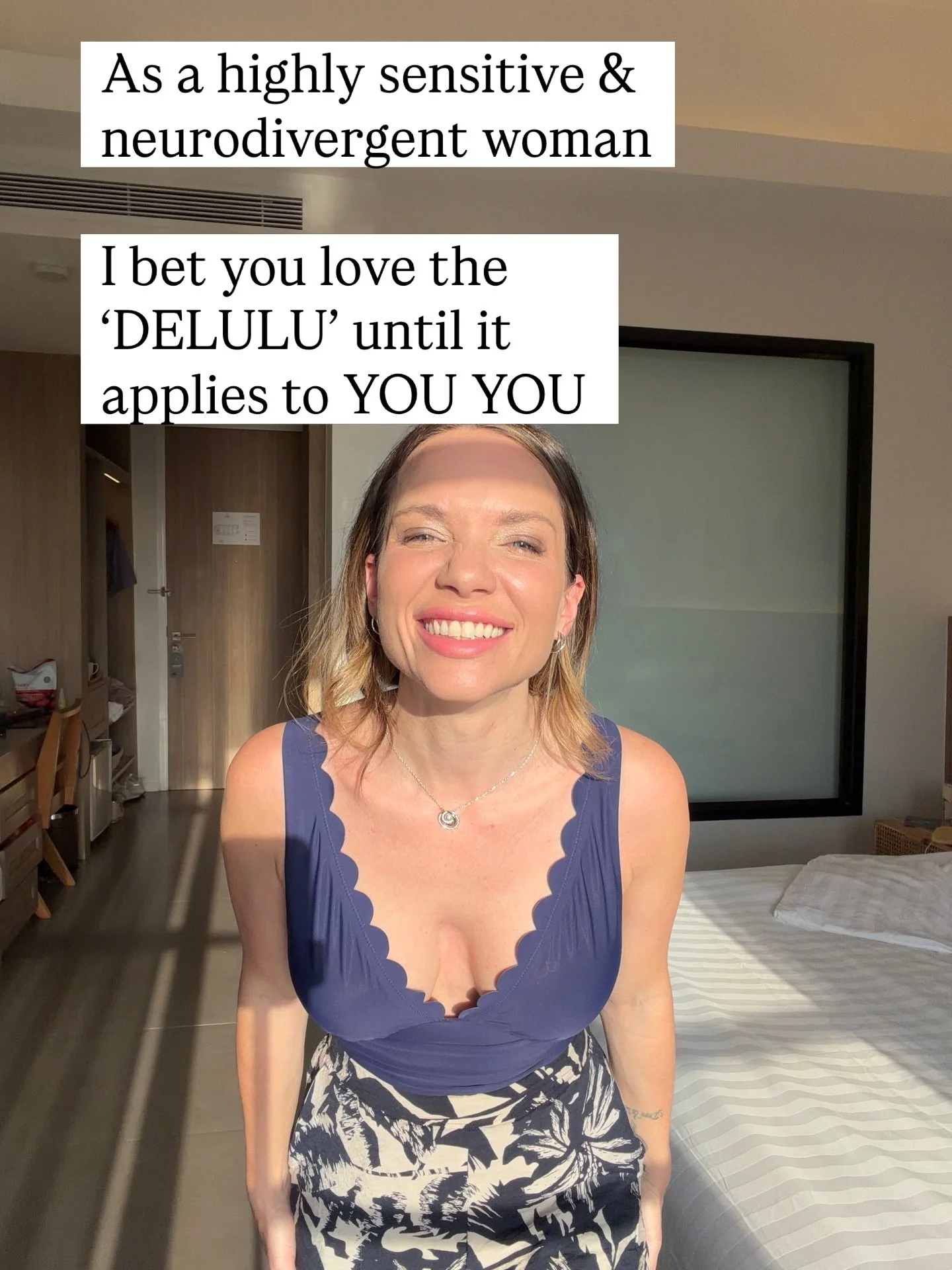 You don&rsquo;t struggle with &lsquo;delusion&rsquo; because you don&rsquo;t get it - you struggle because your body won&rsquo;t let you pretend. 

Highly sensitive &amp; neurodivergent women can&rsquo;t just decide something is true and run with it.