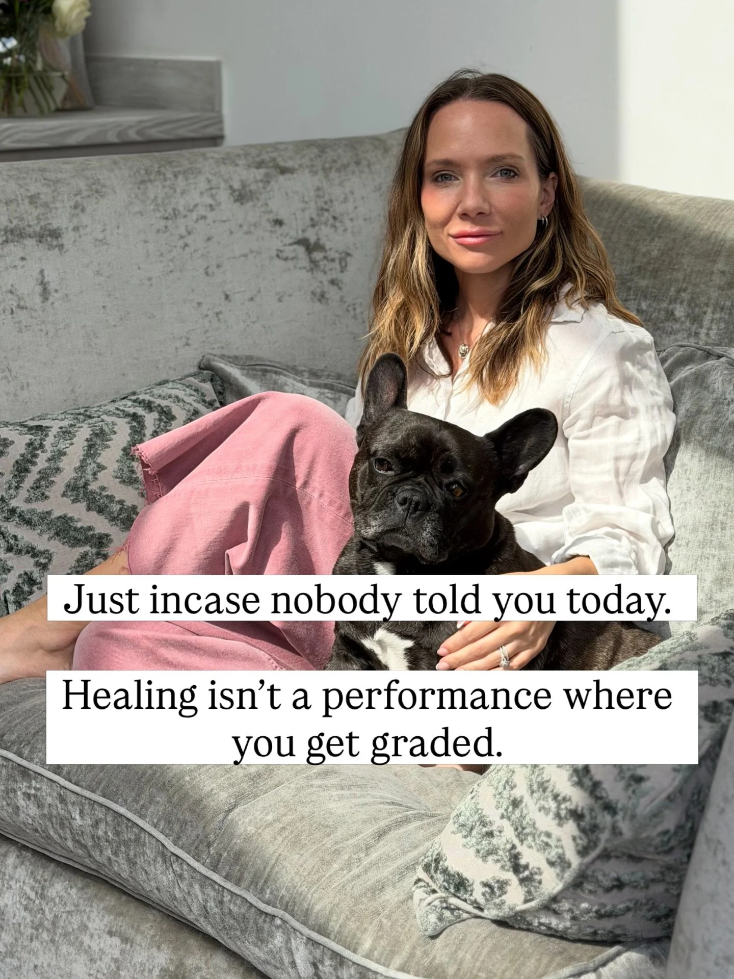 Just incase you didn&rsquo;t know &hellip; healing isn&rsquo;t a performance.

There&rsquo;s no pass or fail. 
It&rsquo;s not linear. 
It&rsquo;s not breakthrough and your done. 

It&rsquo;s layers and cycles. 

The fact you&rsquo;re already aware of